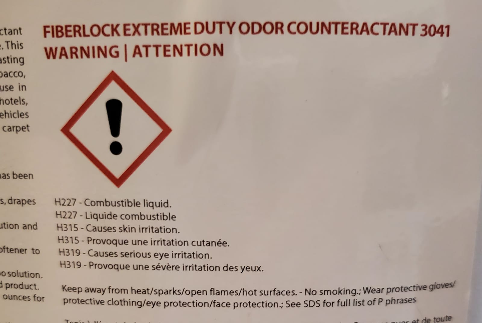 Recon Extreme Duty Odor Counteractant, 1 Gallon, Chemically Neutralizes the Source of Malodors from Fire, Water or Smoke Damage, Use as Deodorant Booster for Carpet Cleaners customer photo 1