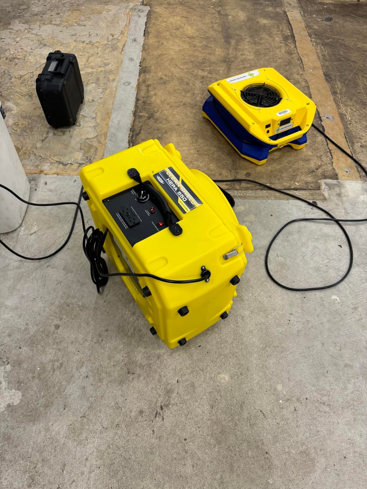 ALORAIR Air Scrubber with 3 Stage Filtration, Stackable Negative Air Machine for Industrial and Commercial Use, Heavy Duty Air Cleaner with MERV-10 Filter, HEPA/Activated carbon Filter, Yellow customer photo 2