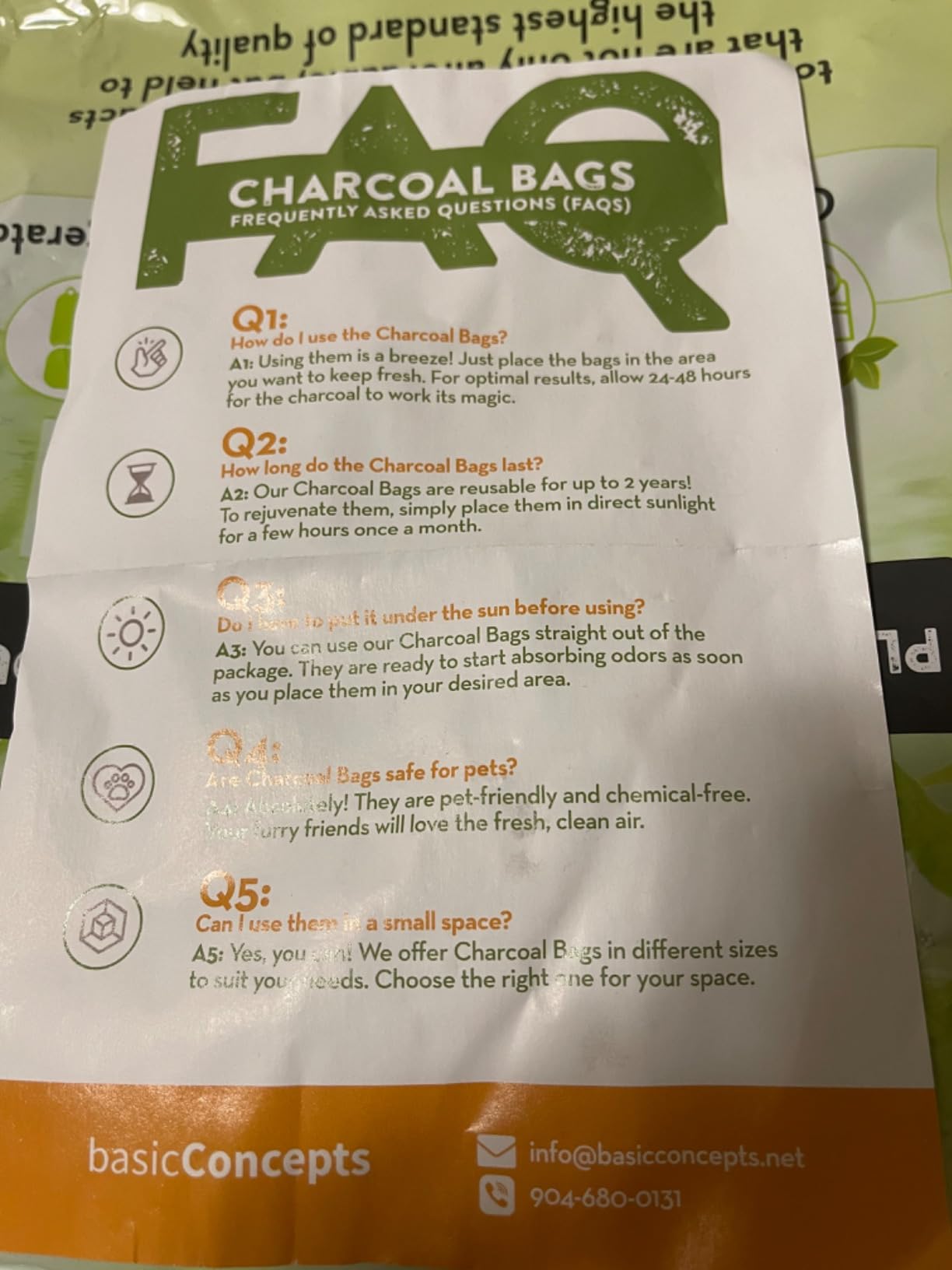 Charcoal Odor Absorber for Strong Odor (6 Pack, 100g each), Bamboo Charcoal Air Purifying Bag, Basement Musty Odor Eliminator Deodorizer, Activated Charcoal Odor Absorber for Closet, Shoe, Car customer photo 2