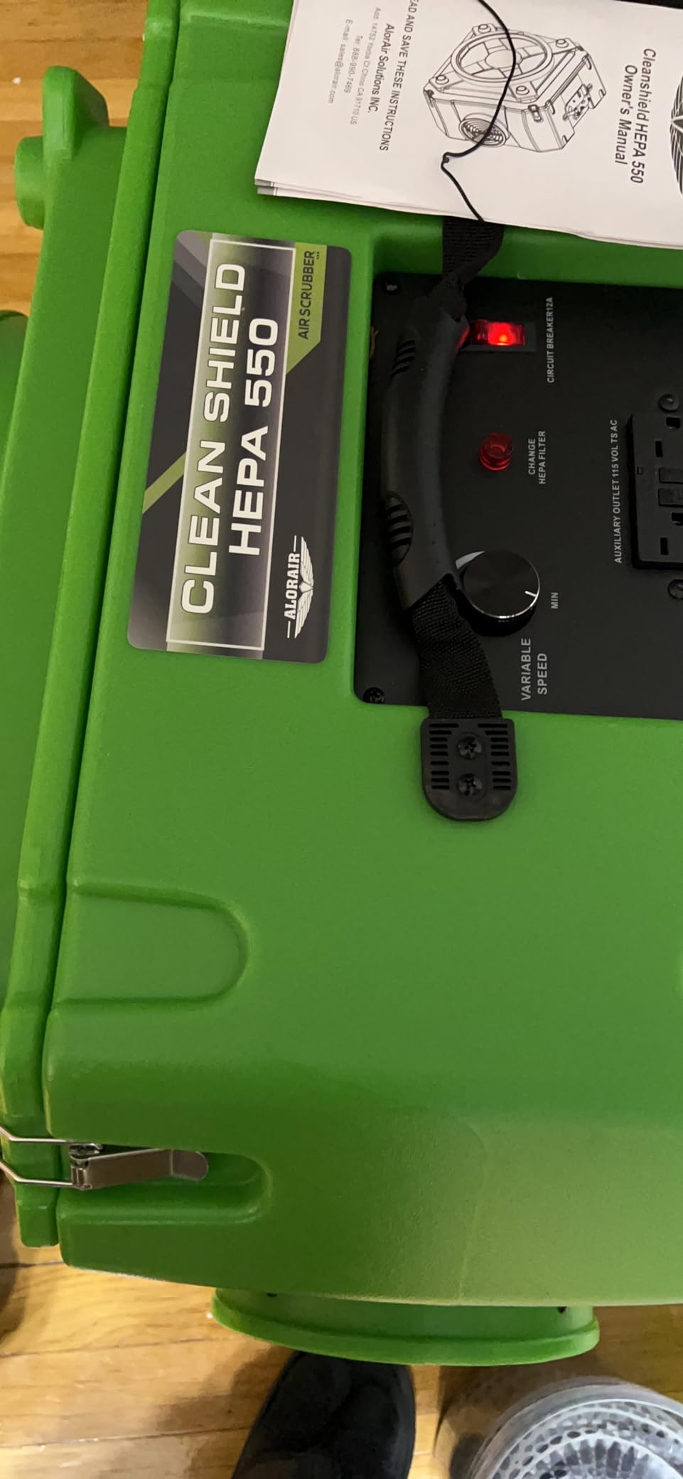ALORAIR HEPA Air Scrubber with 3 Stage Filtration, Water Damage Restoration customer photo 2