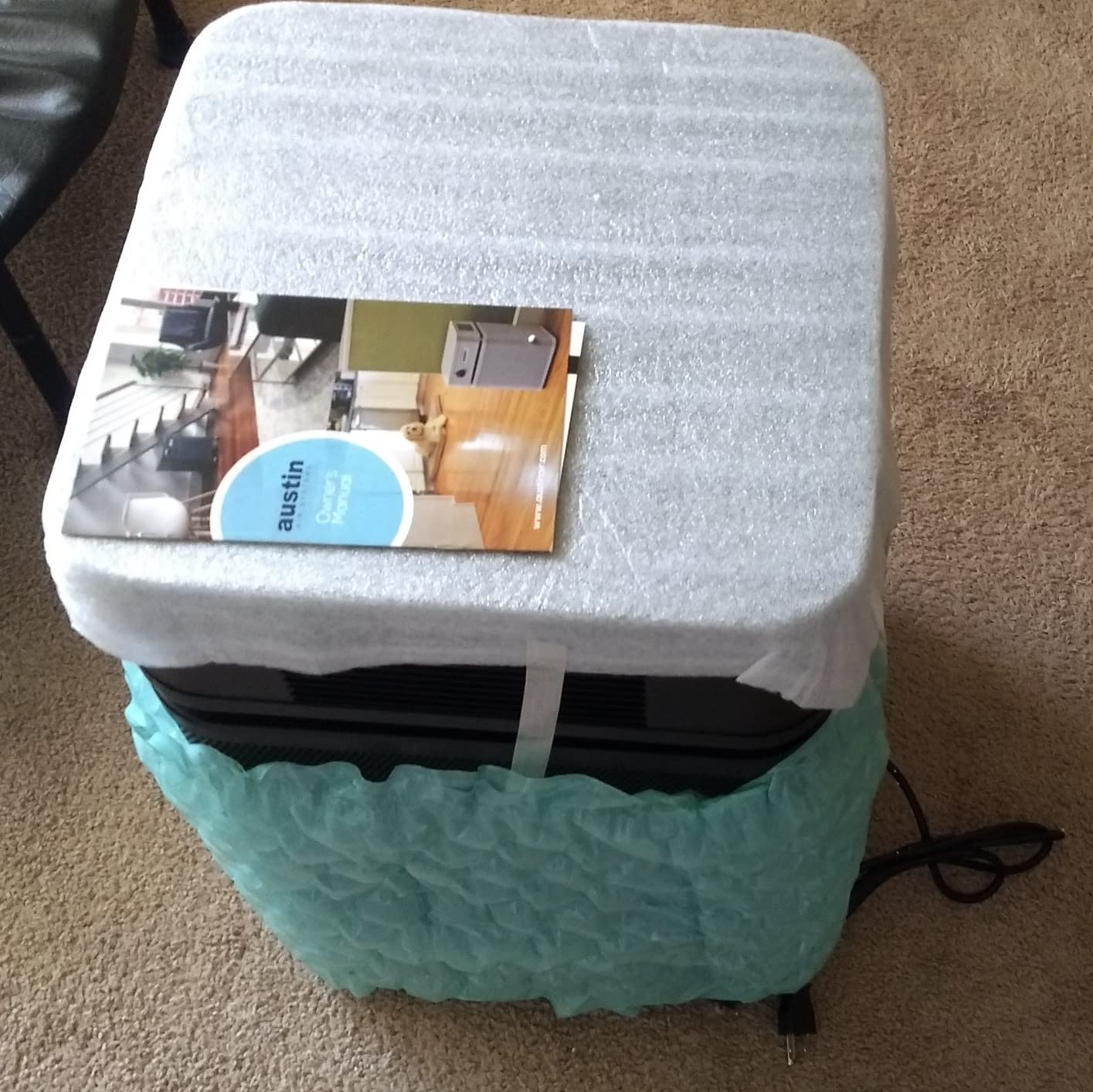 Austin Air HealthMate Plus Air Purifier White - Advanced 4-Stage Filtration with Activated Carbon & Zeolite, Model B450 customer photo 1