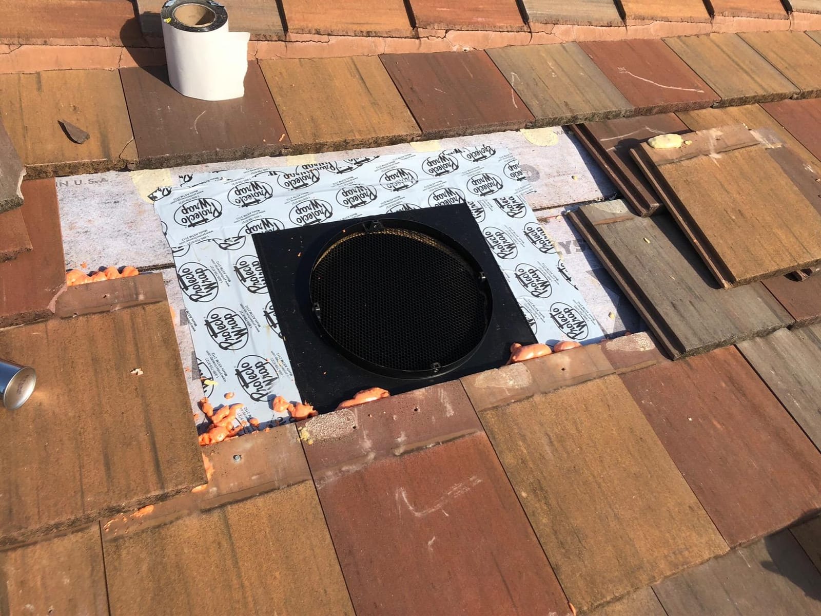 QuietCool AFR SLR-40 Roof Mount Solar Attic Fan - 40 Watt Adjustable Panel - Included AC/DC Inverter for 24/7 Runtime - Thermostat Controlled customer photo 2