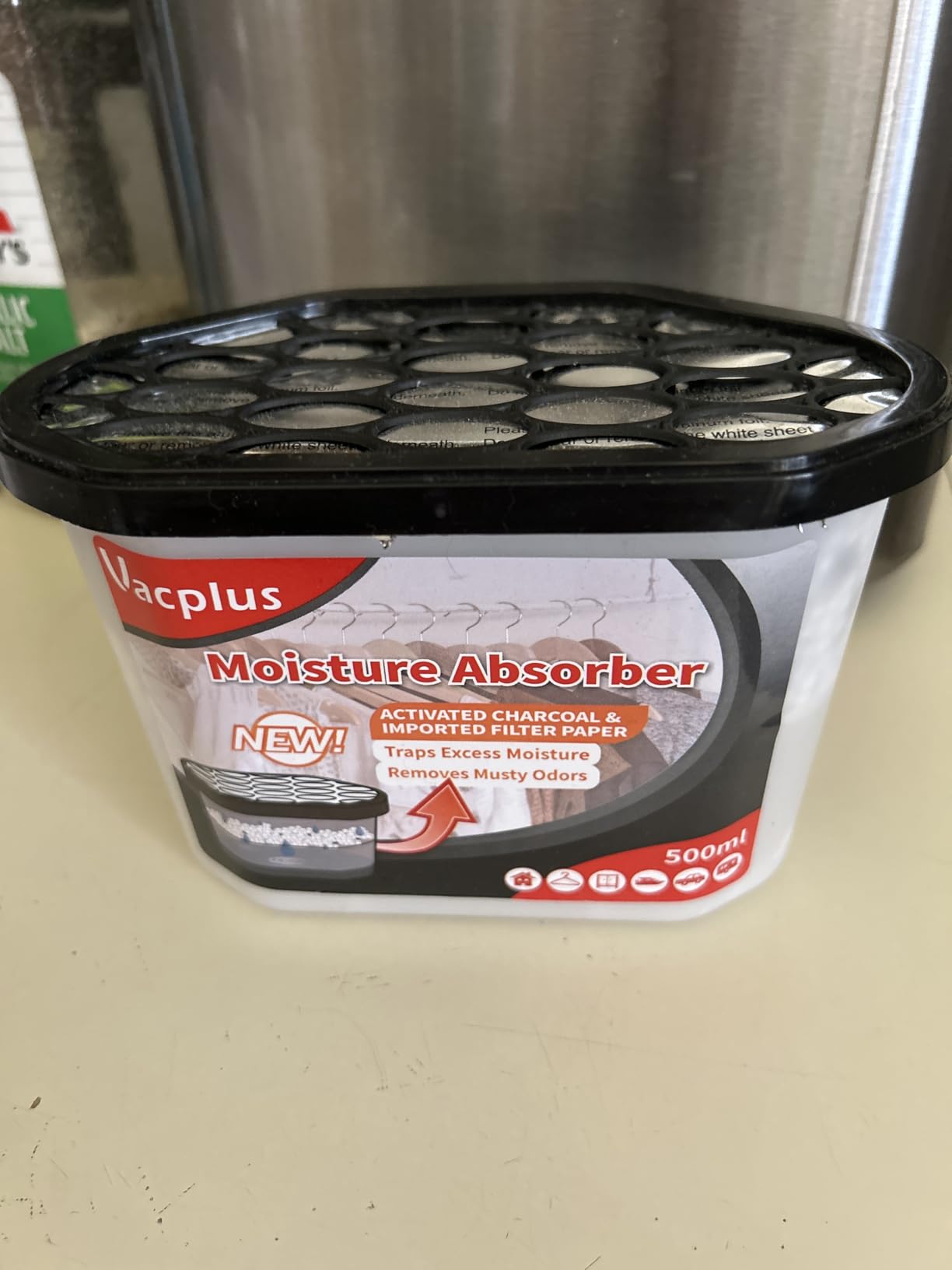 Vacplus Moisture Absorber, 10.5 OZ, Strong Absorption, Fragrance Free customer photo 1