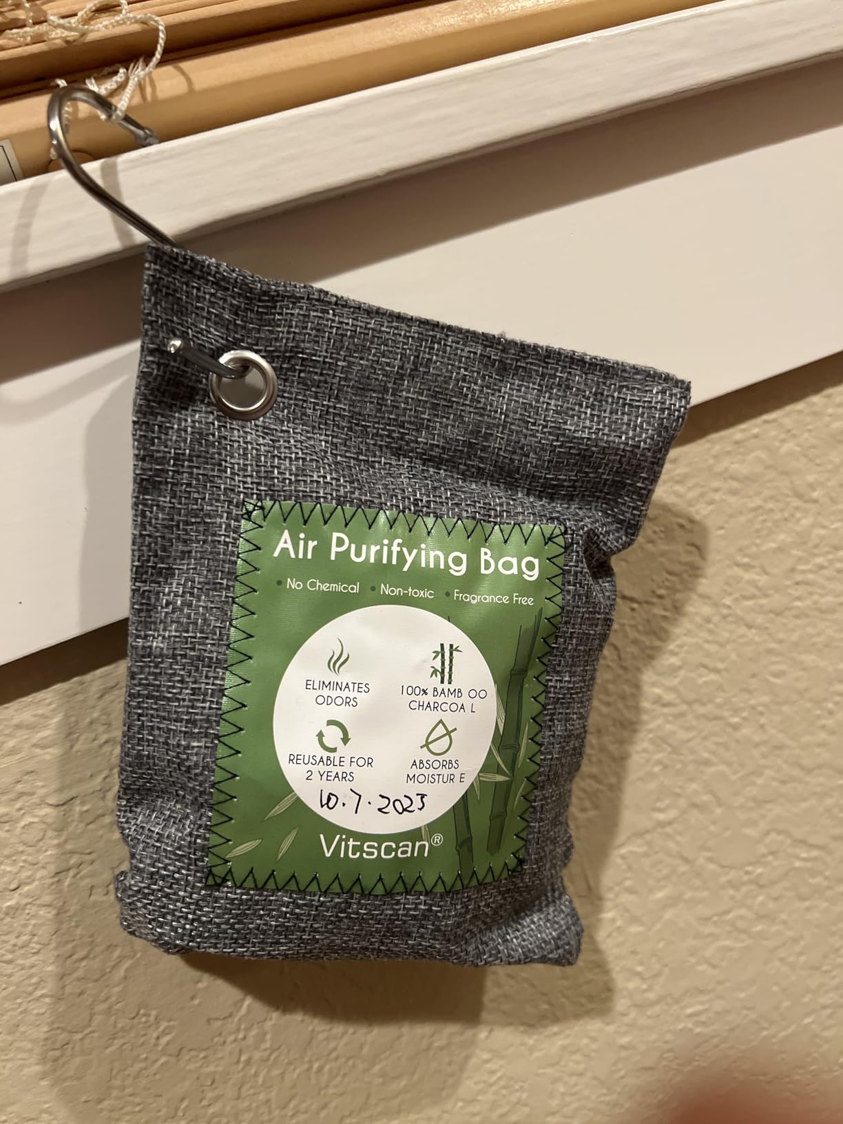 Bamboo Charcoal Air Purifying Bag, Activated Charcoal Odor Absorber customer photo 1