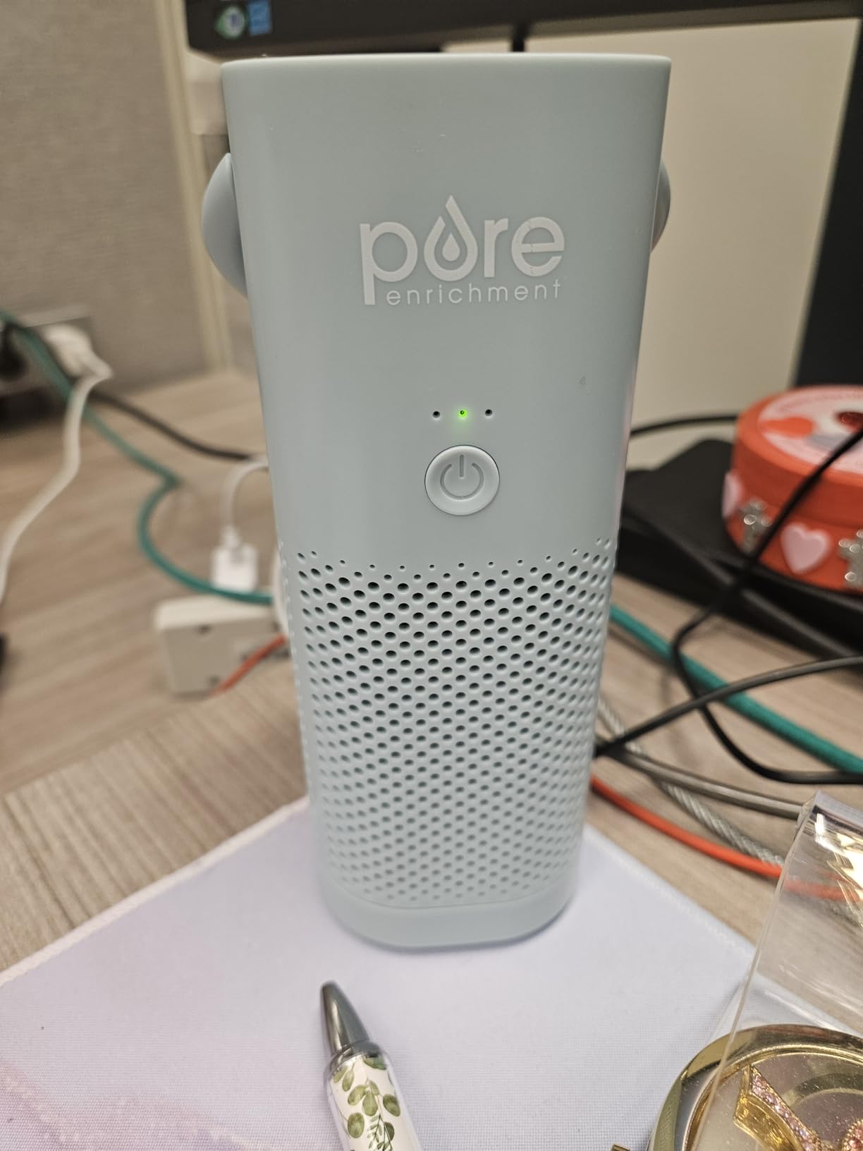 Pure Enrichment PureZone Mini Portable Air Purifier | Cordless True HEPA Filter Cleans Air & Eliminates 99.97% of Dust, Odors, & Allergens - Cars, School, & Office customer photo 1