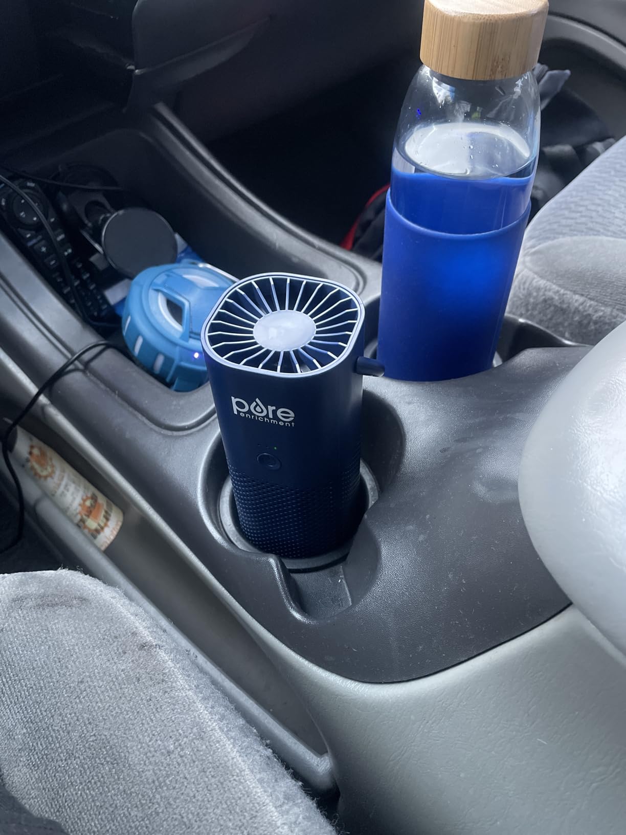 Pure Enrichment PureZone Mini Portable Air Purifier | Cordless True HEPA Filter Cleans Air & Eliminates 99.97% of Dust, Odors, & Allergens - Cars, School, & Office customer photo 2