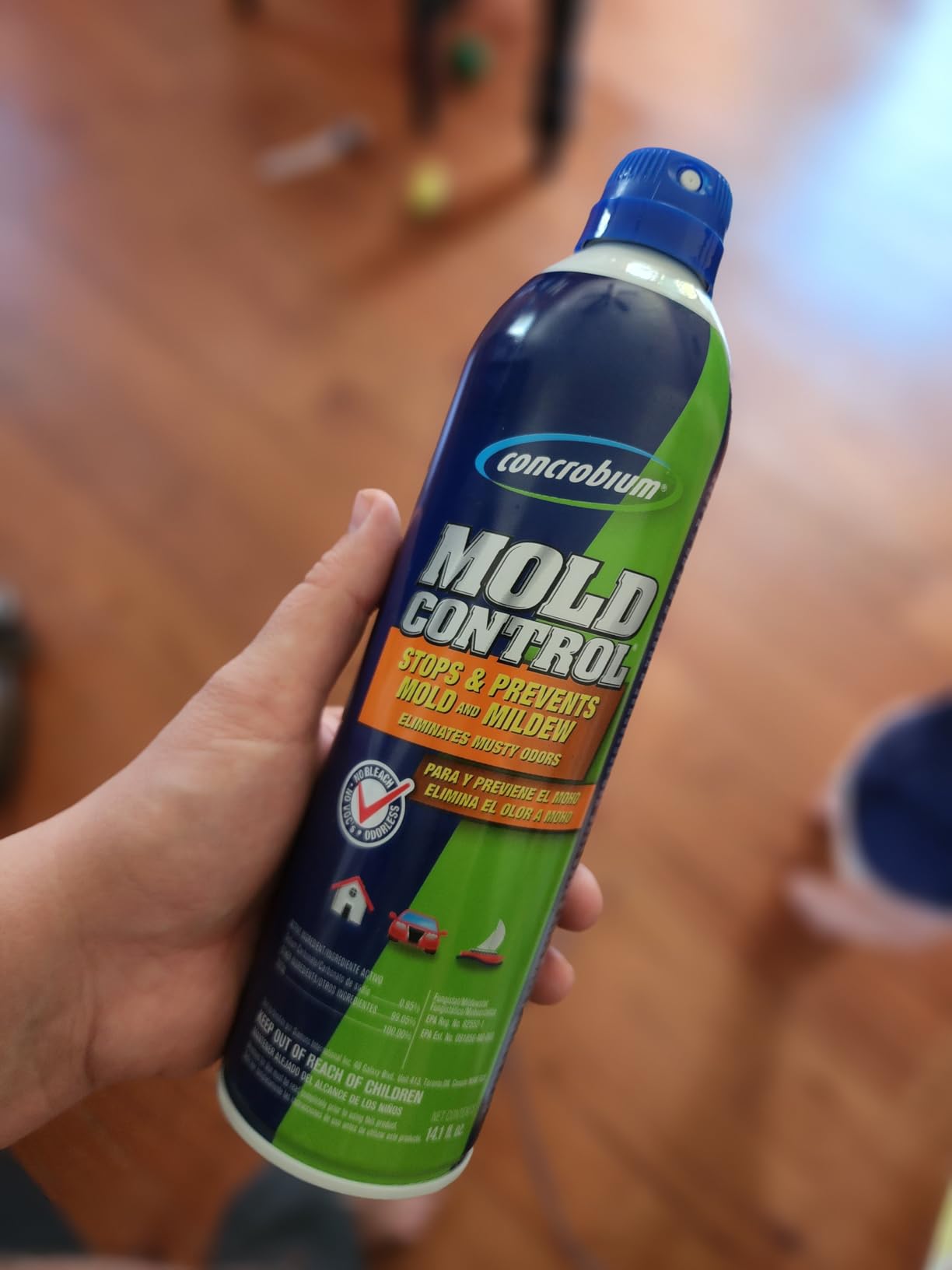 Concrobium Mold Control Aerosol, 14.1 oz – Eliminates & Prevents Mold – EPA Registered, Bleach-Free, Odorless, VOC-Free – For Indoor & Outdoor Surfaces, Mid-Sized Jobs, and Hard-to-Reach Areas customer photo 1