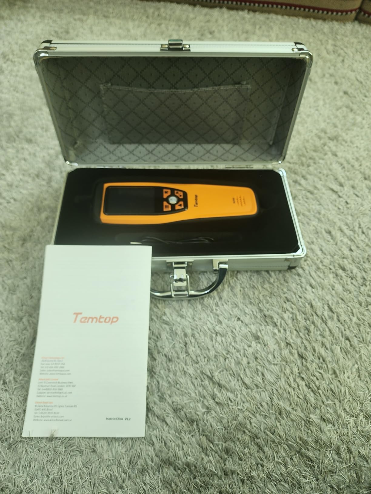 Air Quality Monitor CO2 Detector Professional Carbon Dioxide PM2.5 PM10 Formaldehyde Temperature and Humidity Monitor w/Audio Alarm Data Export (M2000 2nd) customer photo 2