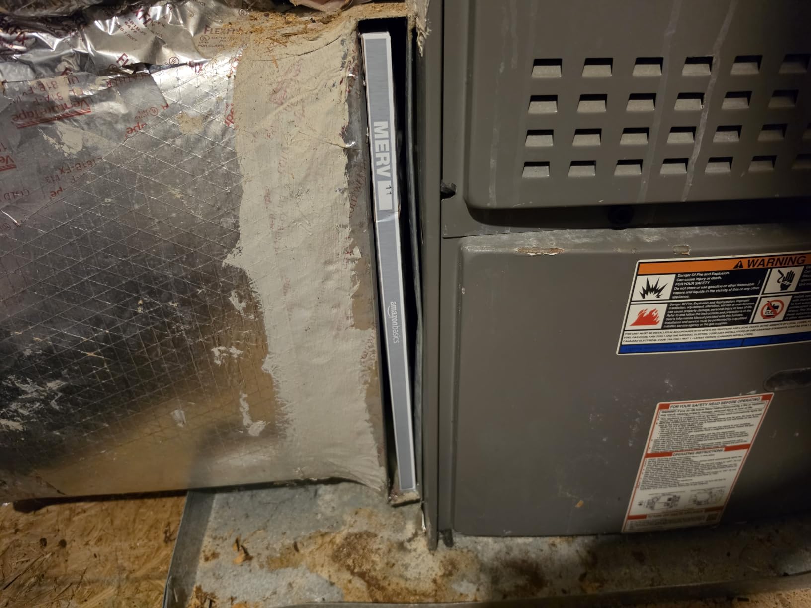 Amazon Basics 20x20x1 Air Filter 6-Pack, MERV 11 AC Furnace Filters, Dust, Pet, Allergen Control, Electrostatic (Actual Size: 19.75 x 19.75 x .75) customer photo 1
