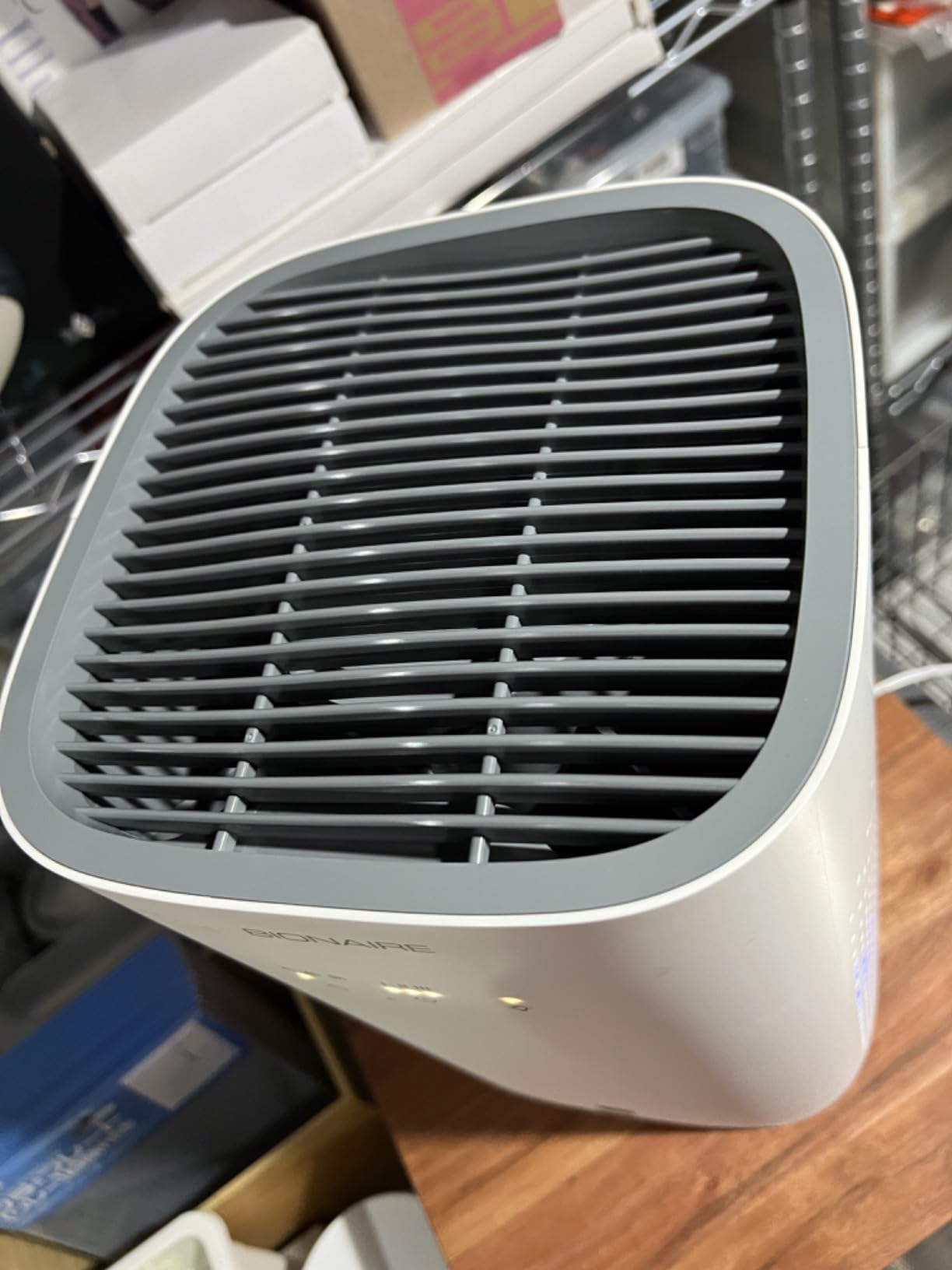 Bionaire True HEPA 360° Air Purifier for Medium Rooms, Air Filter for Allergens, Pets, and Dust with Quiet Setting and Night Light, 3 Speeds, White customer photo 2