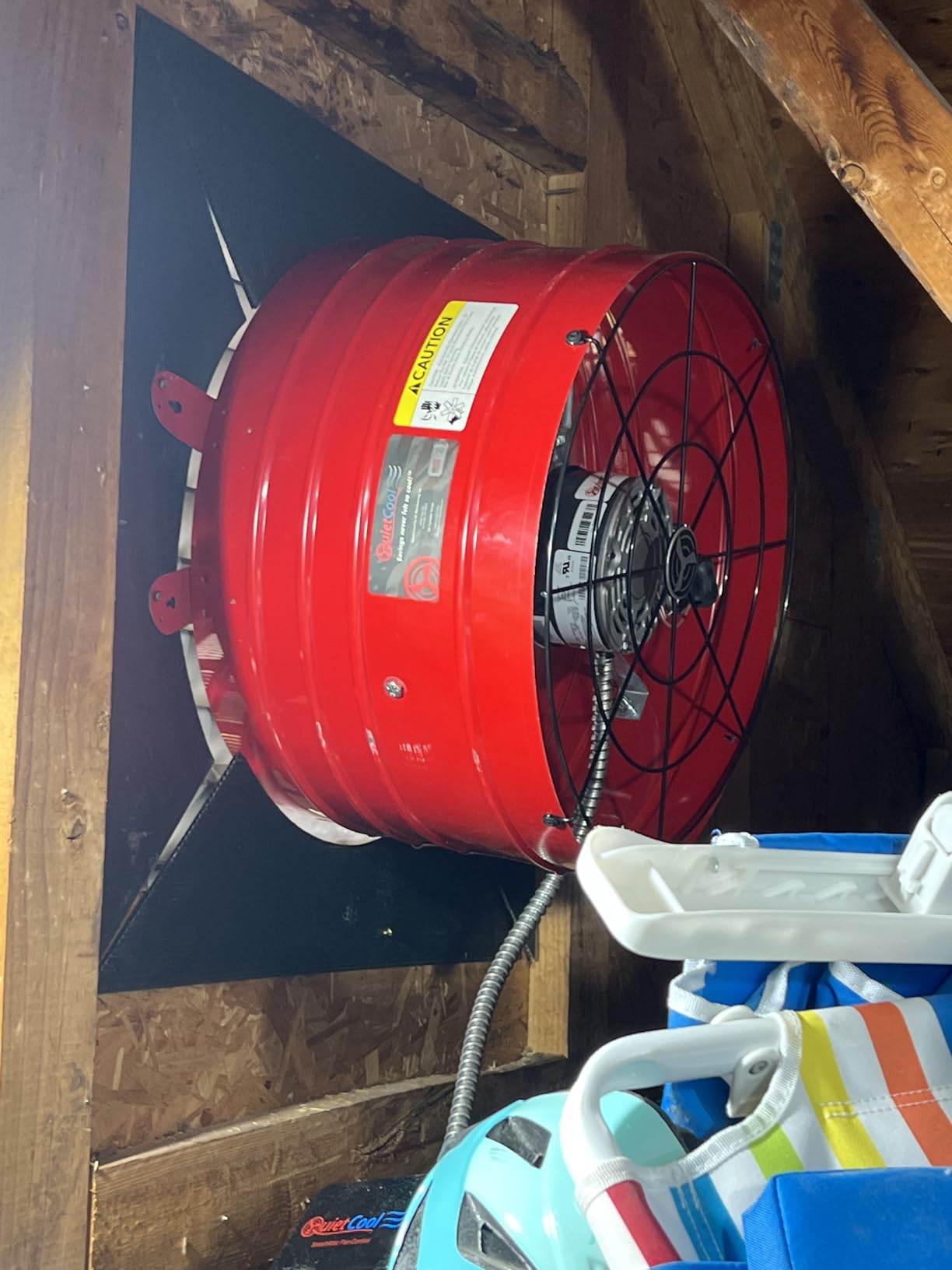 Quietcool AFG SMT PRO-3.0 Smart Attic Fan for Gable Vents - 2940 CFM - Smart App Control - Thermostat and Humidistat - 20ft Power Cord - Plug-and-play - Two Speed customer photo 1