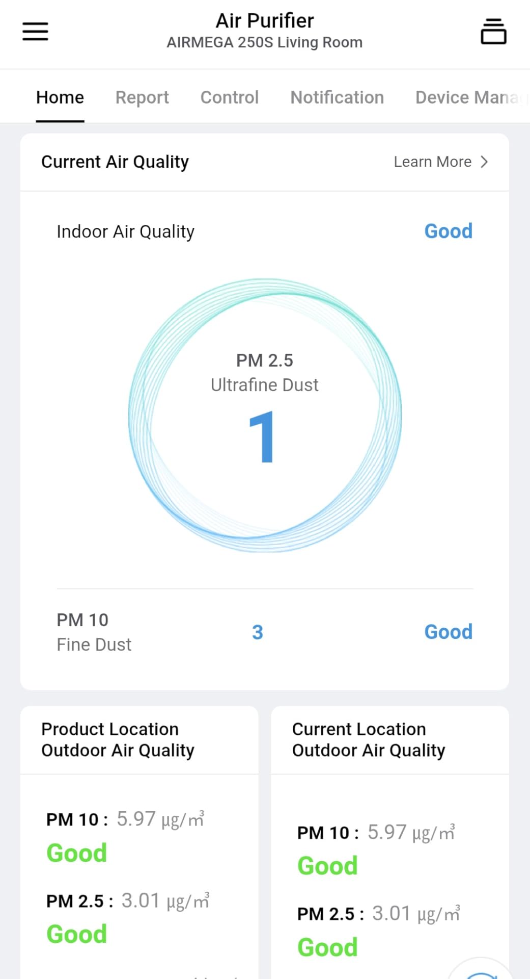 Coway Airmega 250 Air Purifiers for Home Large Room Up to 1,860 ft², Washable Pre-Filter and HEPA Filter for Smoke, Allergies, Pet Dander, Odor, AQI, Smart & Rapid Mode, Timer, 3yr Warranty customer photo 2