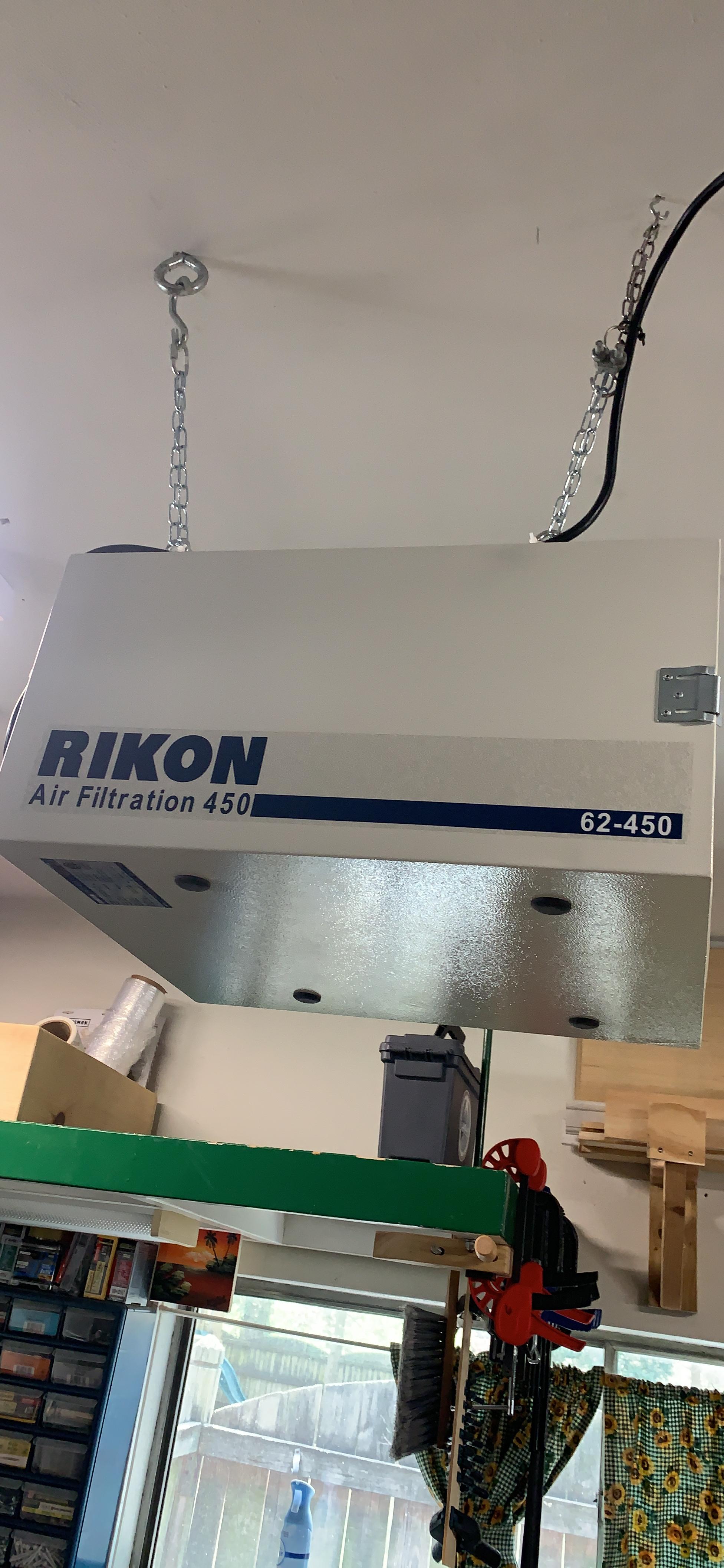 RIKON 62-450 3-Speed Remote-Controlled Air Filtration System (250/350/450 CFM) for Large Rooms up to 400 Square Feet customer photo 2