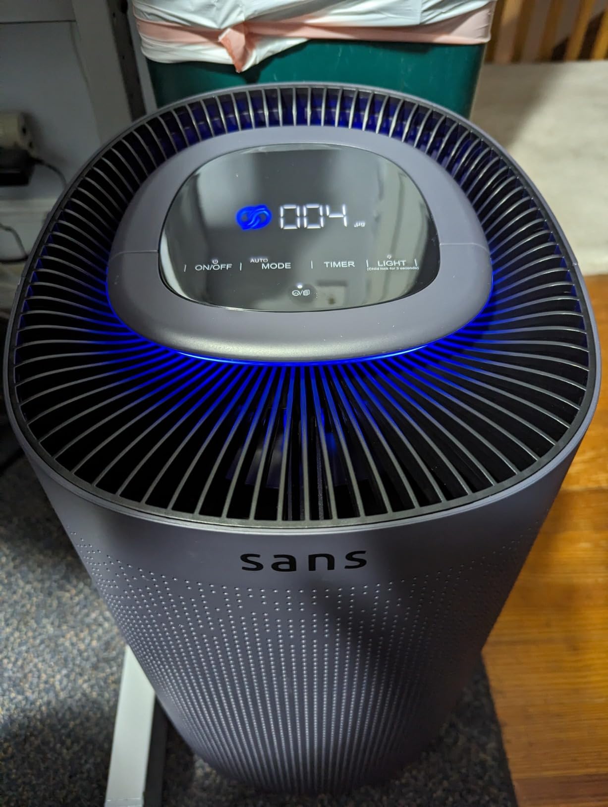 Sans True HEPA Air Purifier for Extra Large Rooms (1,854 sq ft) | UV-C Light Layer & Carbon Odor Absorption | Quiet 25dB Auto-Mode customer photo 2