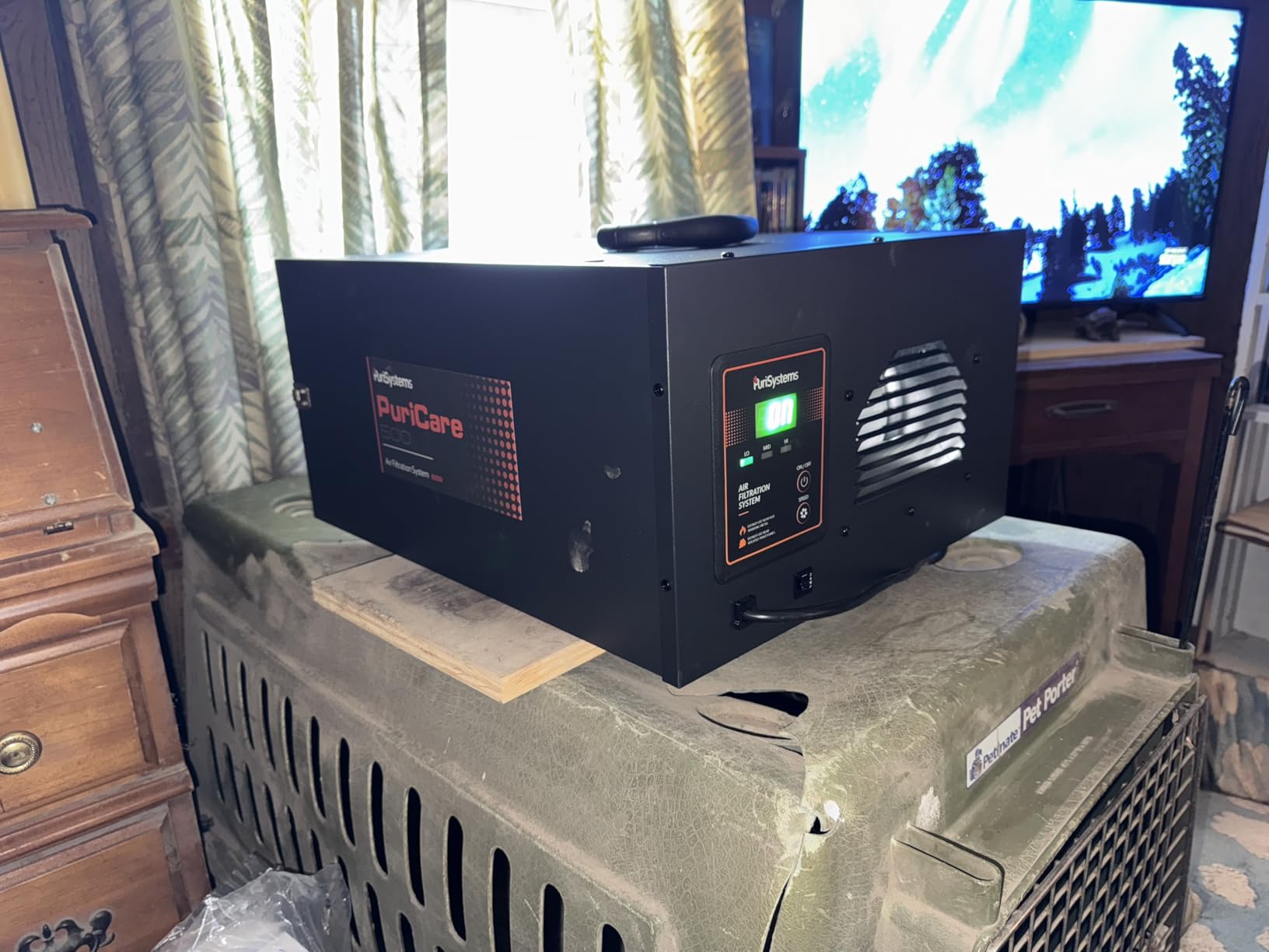 PURISYSTEMS Air Filtration System 3-Speed Remote, Built-in Ionizer, PuriCare 500IG Hanging Air Filter customer photo 1