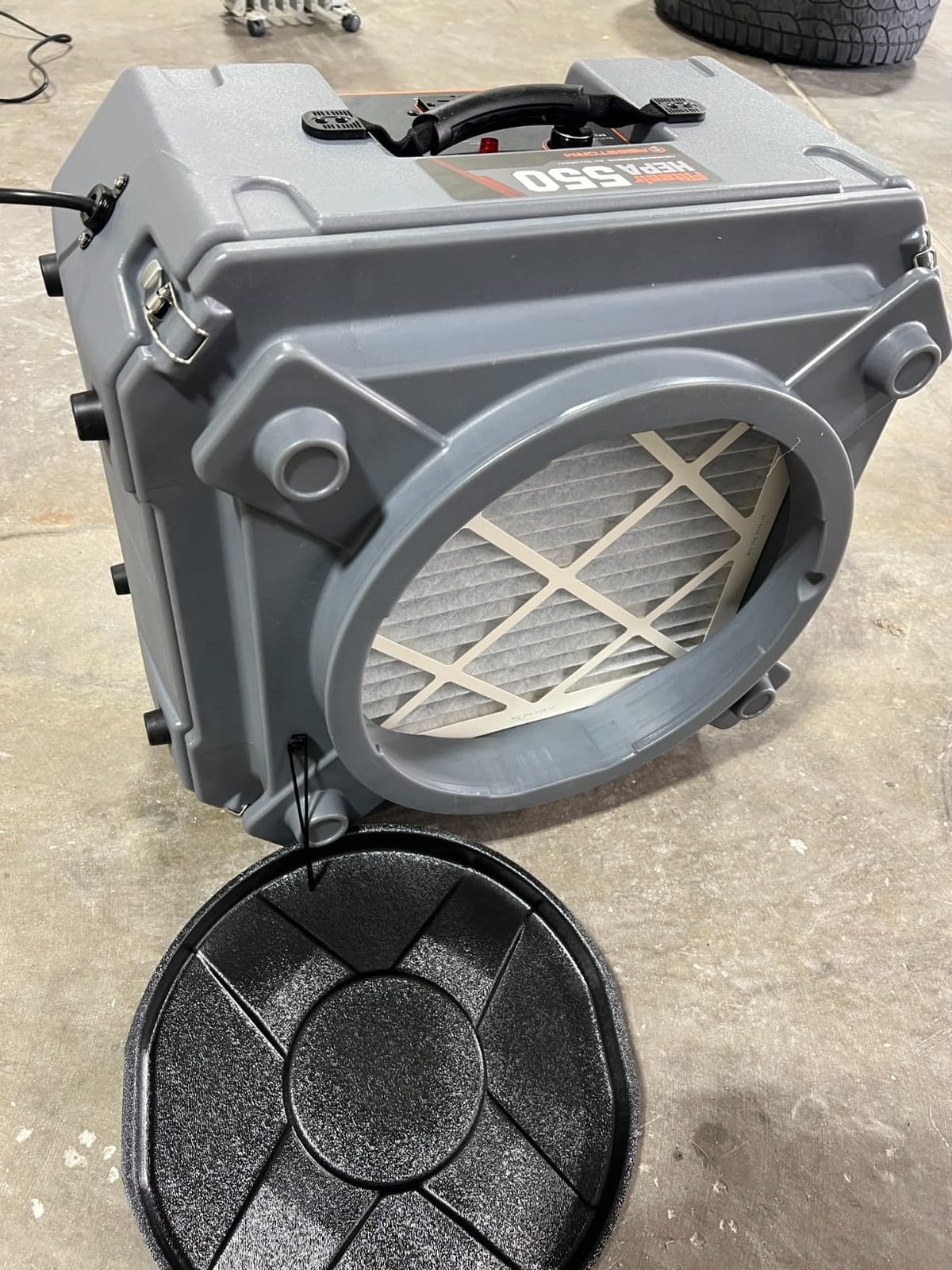 Abestorm HEPA 550 Air Scrubber with 3-Stage Filteration, GFCI Connection | Stackable for Commercial / Industrial / Home Use, With MERV-10 & HEPA/Actived Carbon Filters customer photo 2