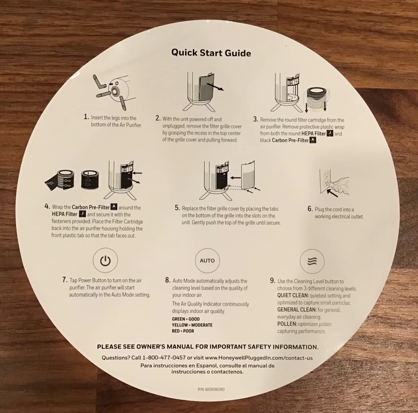 Honeywell HEPA Air Purifier for Home, 900 Ft² Rooms in 1 Hour, Designer Series, Auto Mode, UltraQuiet Tech, HEPA Filter Reduces Dust, Pollen, Pet Dander, Smoke, Odors, White, HPA830W customer photo 2