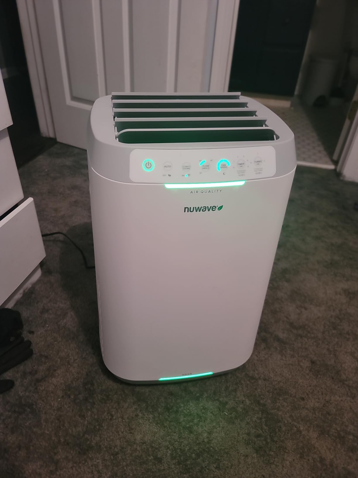 Nuwave OxyPure ZERO Air Purifier with Washable & Reusable Bio Guard Filters | Covers Large Room up to 2002 Ft², Air Quality Monitor, 0.1 Microns, Captures 100% of Irritants like Smoke, Dust, & Pollen customer photo 2