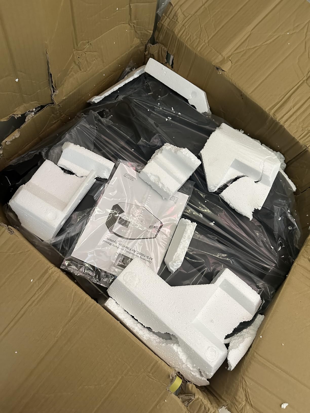 JET Air Filtration System AFS-1000C, 1-Micron Filter, 1000 CFM, 120V 1Ph customer photo 2