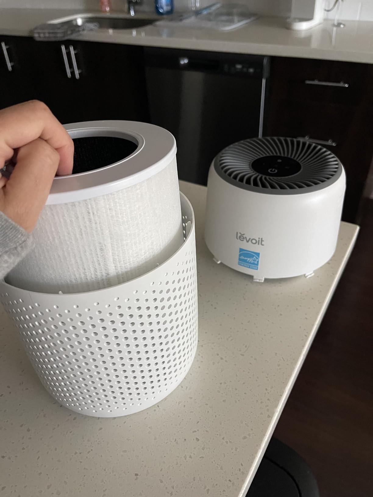Cabiclean Core Mini Replacement Filter for LEVOIT Core Mini-P Air Purifier | Core Mini-RF Filter, Activated Carbon, for Smoke, Odors, Dust, Pet Hair, 2 Filter & 10 Fragrance Sponge customer photo 2