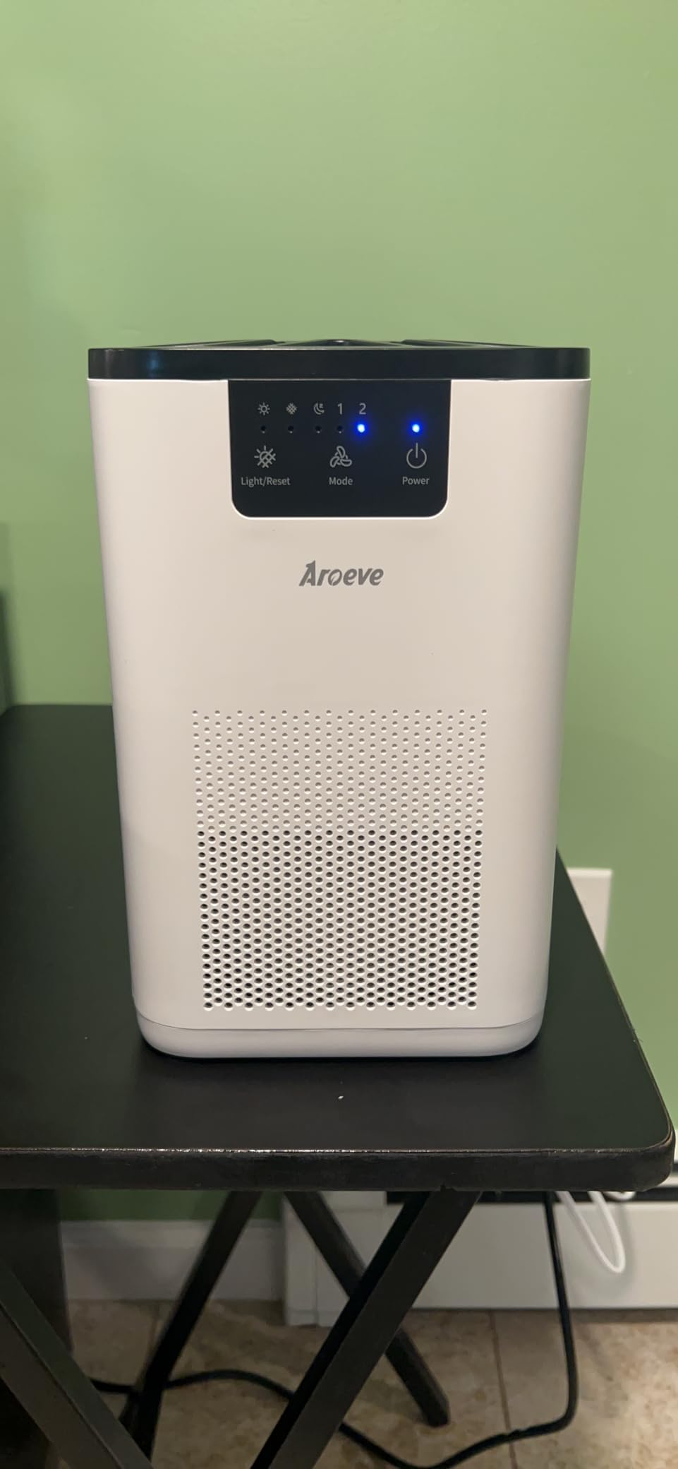 AROEVE Air Purifiers for Bedroom with Aromatherapy Function MK06A (White) | 360-Degree Air Inlets, 0.3 Microns Filtration Efficiency, 20dB Noise, Speed Control customer photo 2