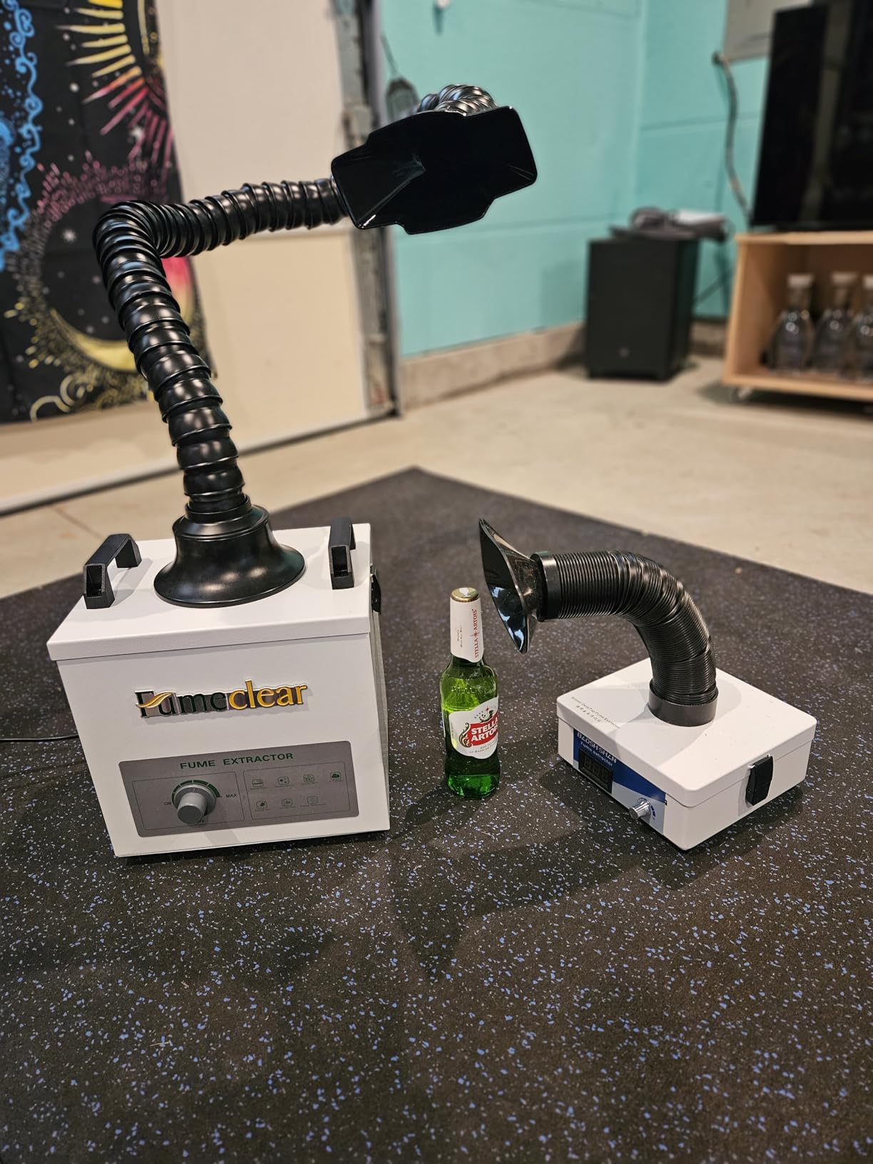 Fumeclear FC-100A Fume Extractor Low-Noise 3-Stage Filtration for Garages, Workshops, Soldering, Laser and Welding Odor Smoke Removal, 118CFM Suction customer photo 1