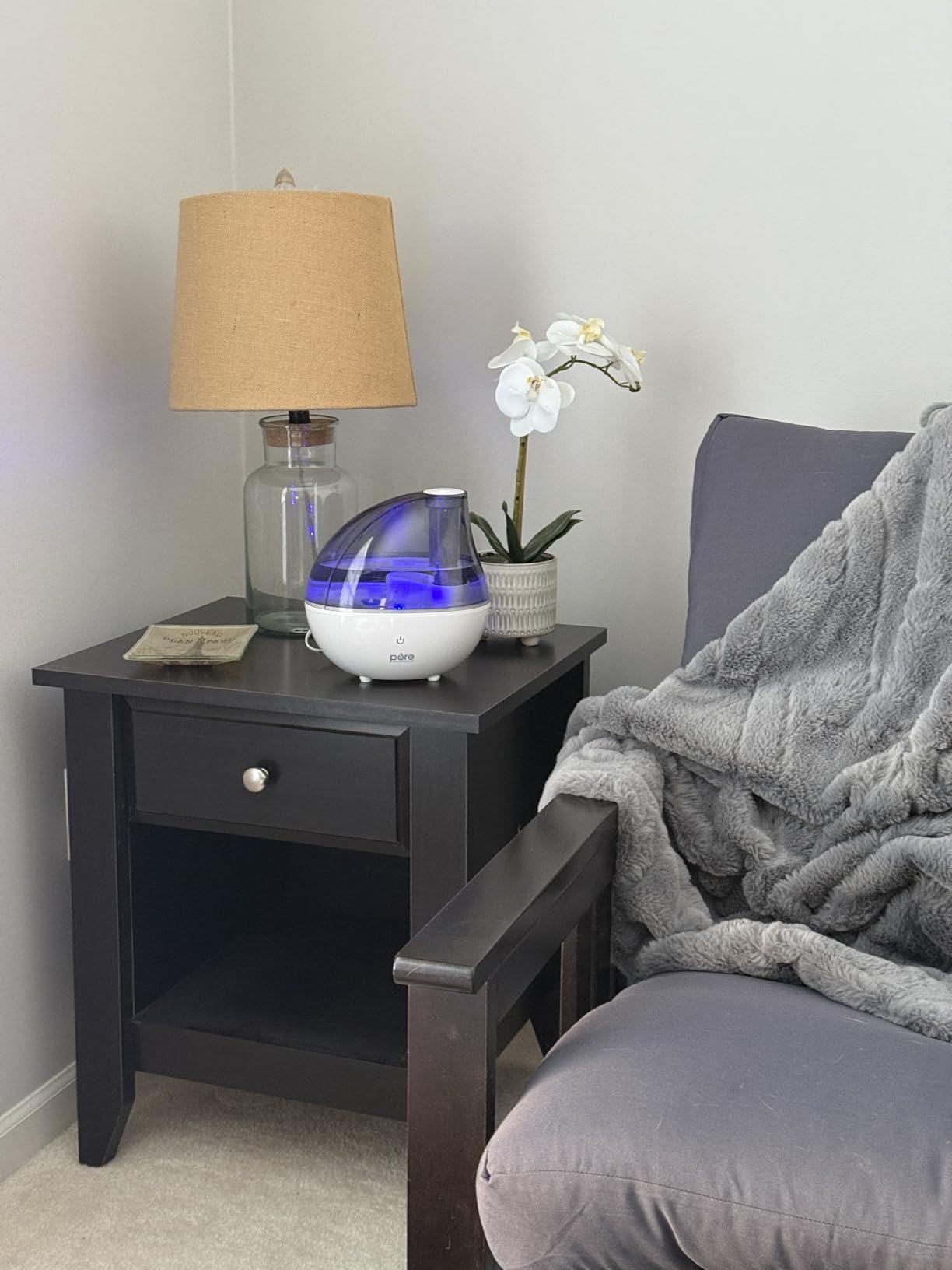Pure Enrichment PureBaby Ultrasonic Cool Mist Humidifier & Soft Glow Night Light, Whisper-Quiet and Ideal for Baby Nurseries & Kids Bedrooms to Relieve Congestion, Colds, & Coughs (Whisper Green) customer photo 1