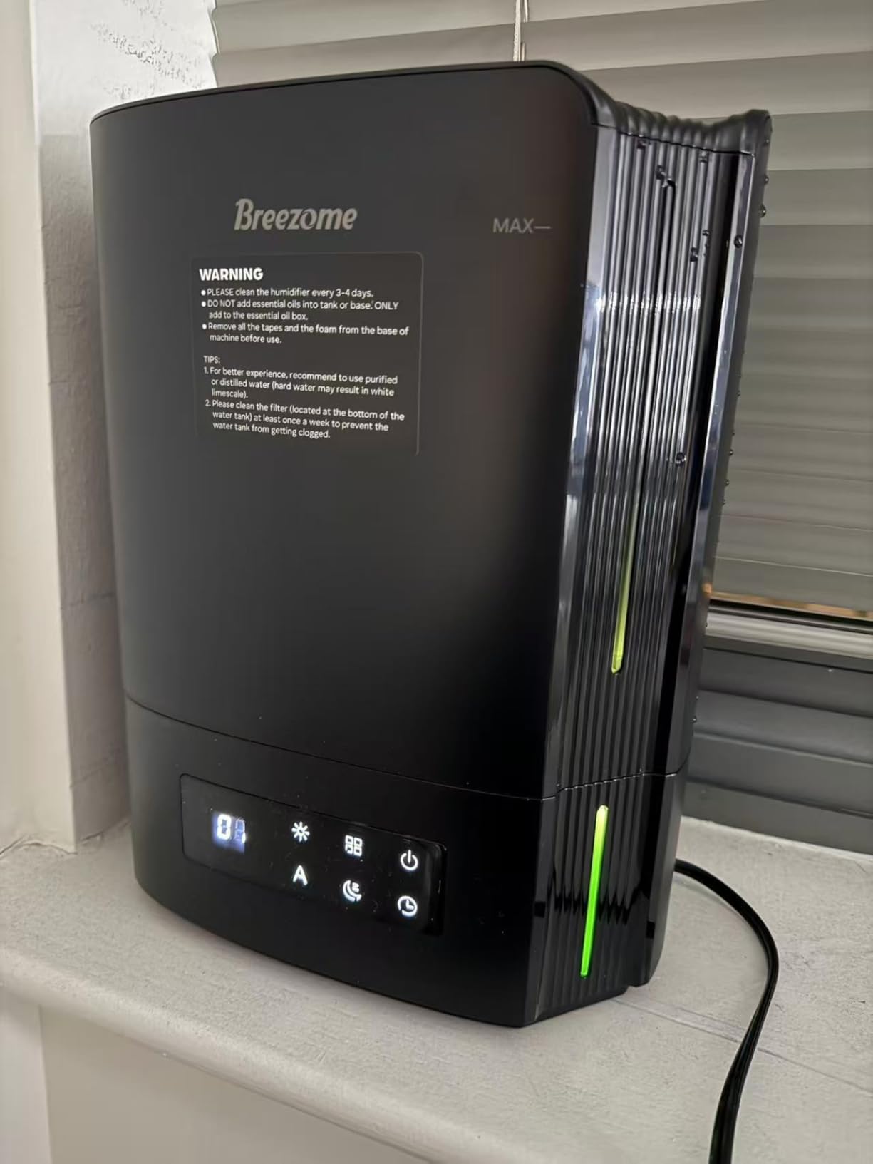BREEZOME 6L Humidifier for Bedroom Large Room Smart Humidistat Control | 60H Runtime, 25dB Quiet, Essential Oil Diffuser, Top Fill Ultrasonic Cool Mist Humidifiers for Baby, Plants, Nursery customer photo 1