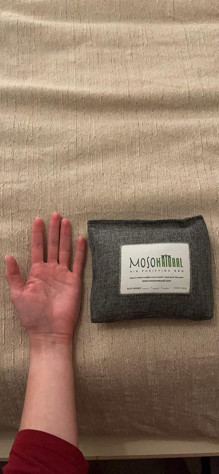 Moso Natural Car Odor Eliminator & Charcoal Odor Absorber, Bamboo Charcoal Air Purifying Bag for Cars, Trucks, SUVs, RVs & Boats customer photo 2