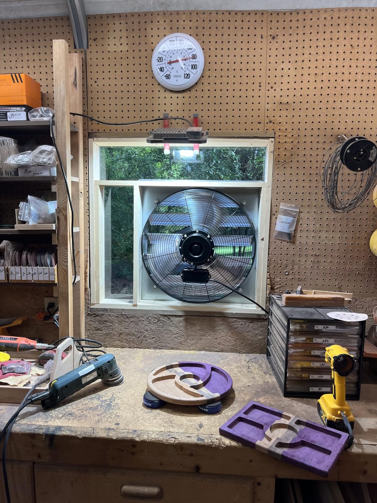 KEN BROWN 20 Inch Shutter Exhaust Fan With 1.65 Meters Power Cord Wall Mounted, High Speed 3500CFM, Vent Fan For Garages And Shops, Greenhouse,Attic Ventilation customer photo 2