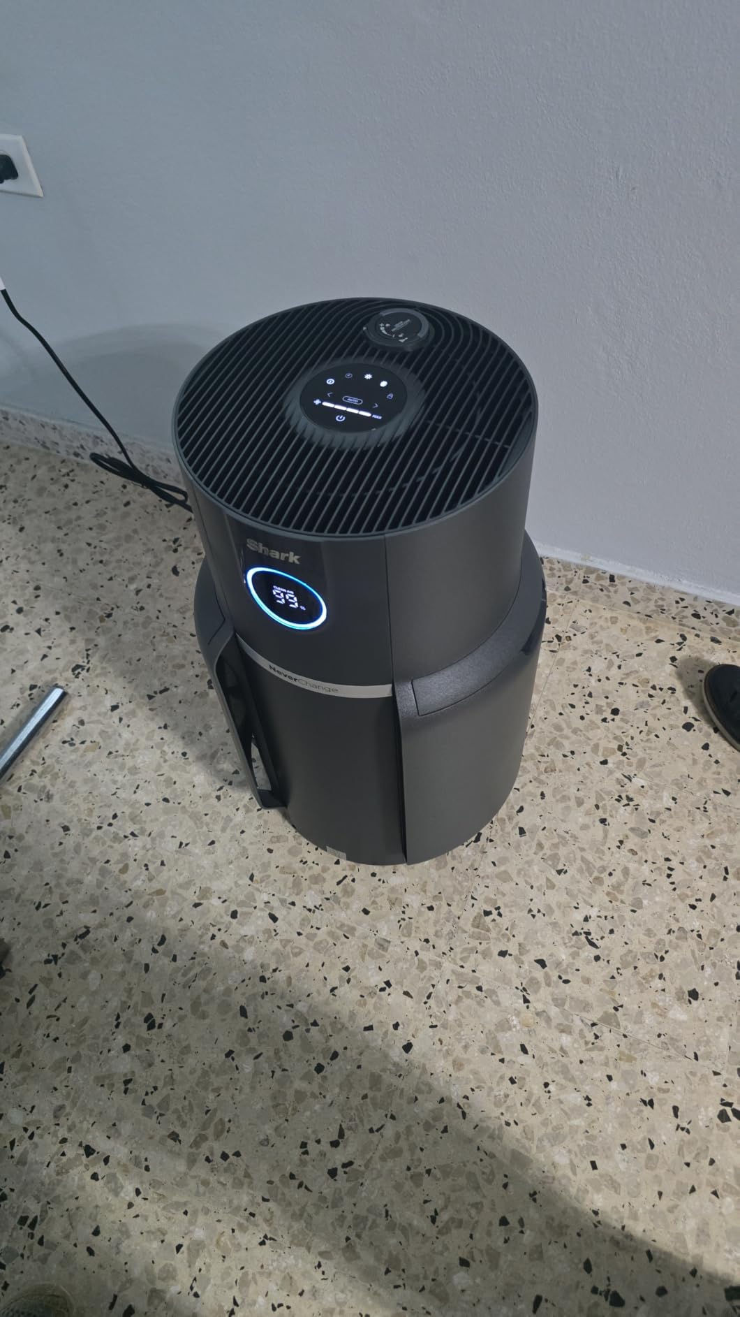 Shark NeverChange Air Purifier Max, HP301, Grey | 1,300 Sq. Ft. for Large Room, Kitchen, Office, HEPA-Exceeding Filter, Captures Pollutants, Pet Dander, Dust, Odor, and More customer photo 1