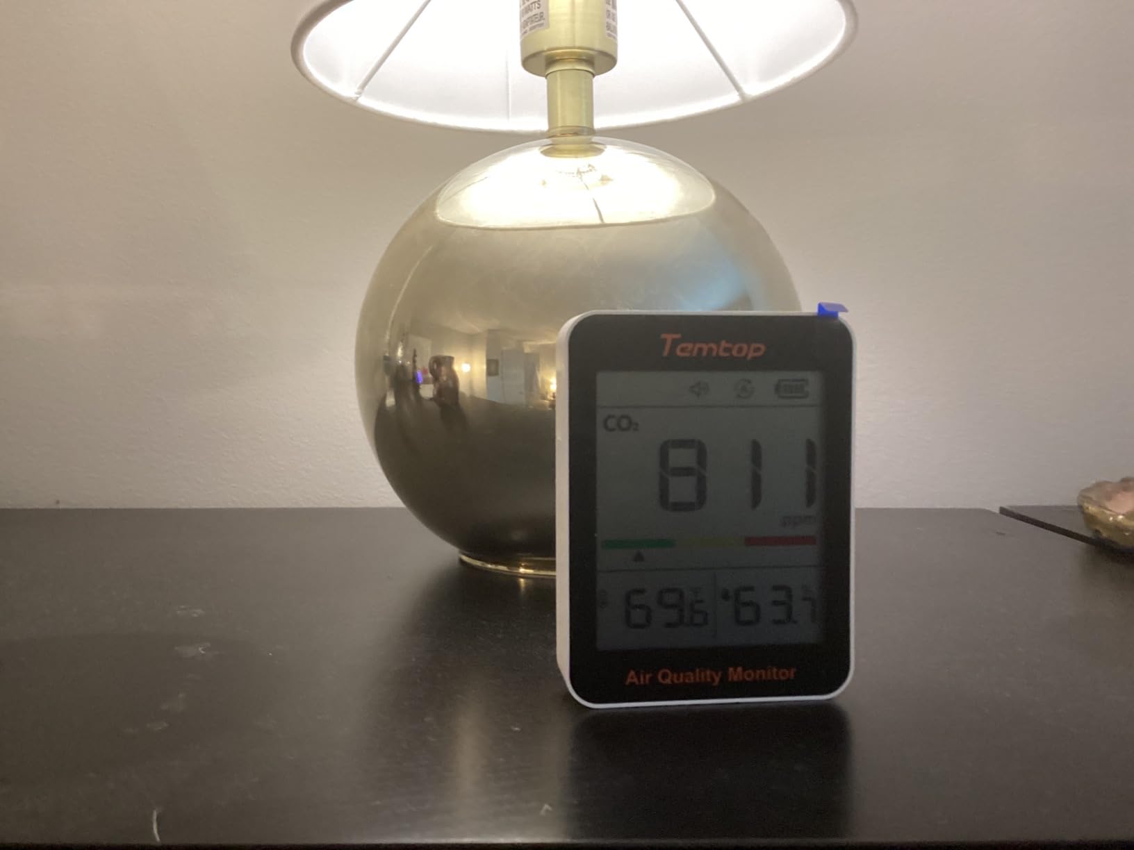 Temtop CO2 Monitor Indoor Air Quality Monitor Portable CO2 Meter, CO2, Temperature, Humidity Home, Office or School | NDIR CO2 Meter with Temperature & Humidity, Swiss Sensor, Rechargeable Battery customer photo 2