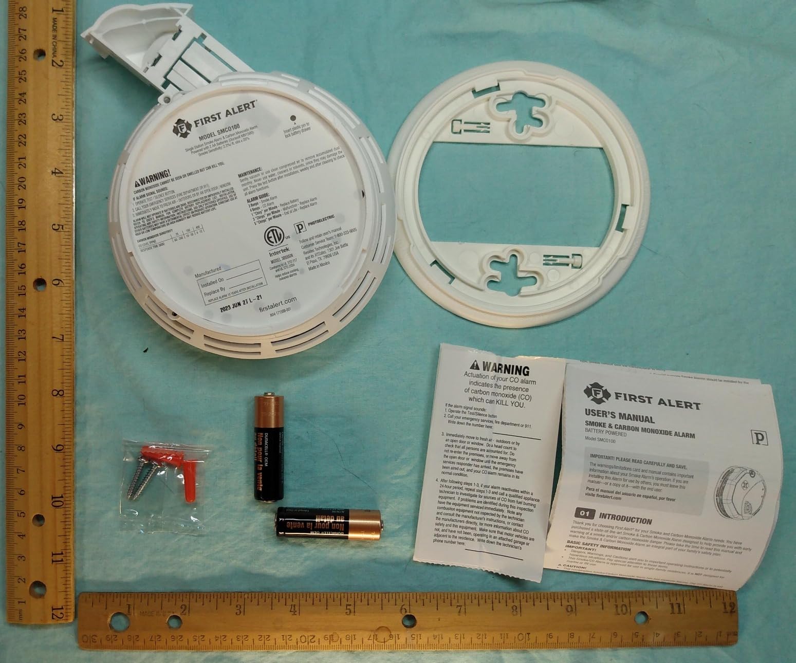 First Alert Battery Combination Smoke & Carbon Monoxide Alarm | SMCO100 customer photo 1
