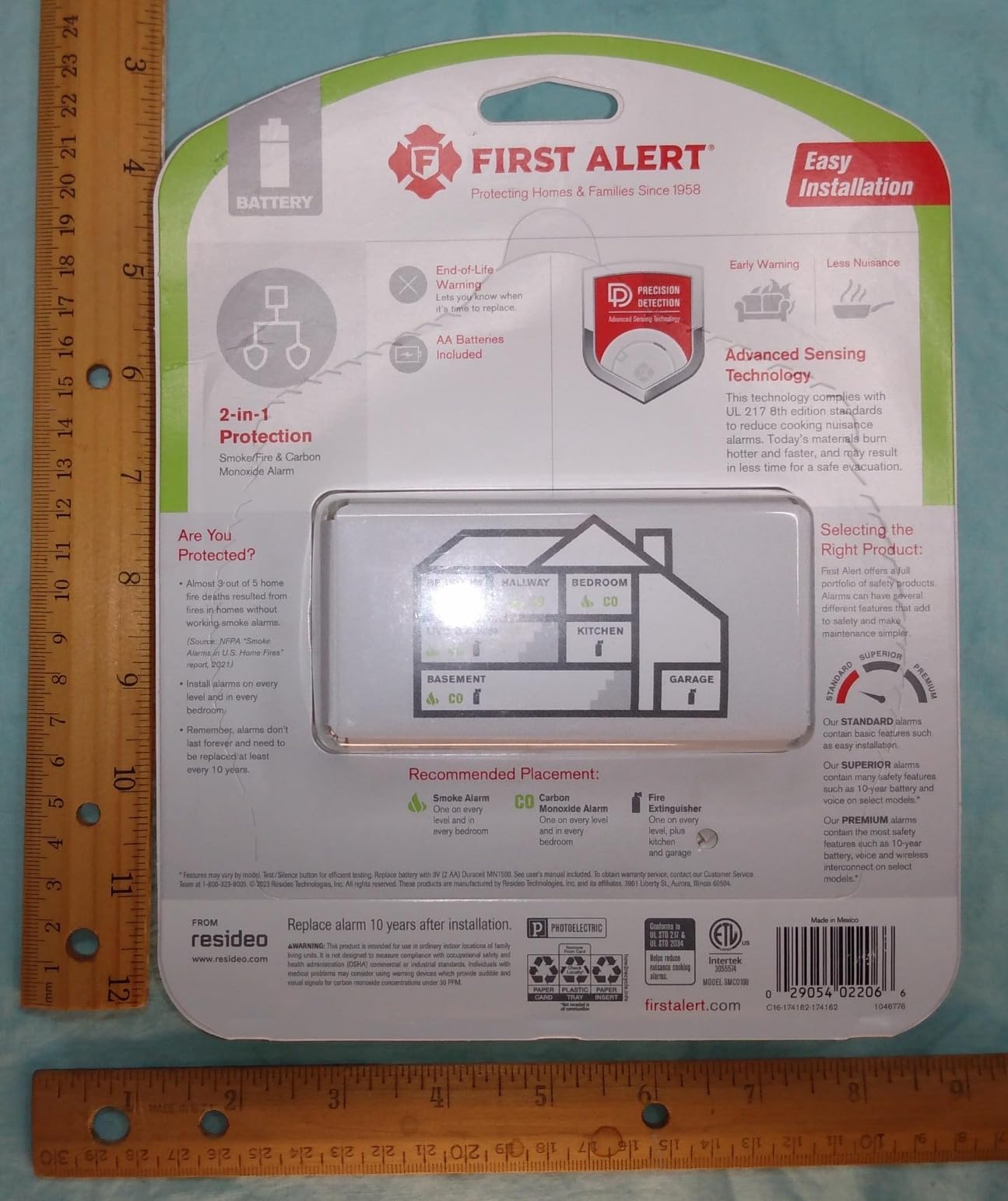 First Alert Battery Combination Smoke & Carbon Monoxide Alarm | SMCO100 customer photo 2