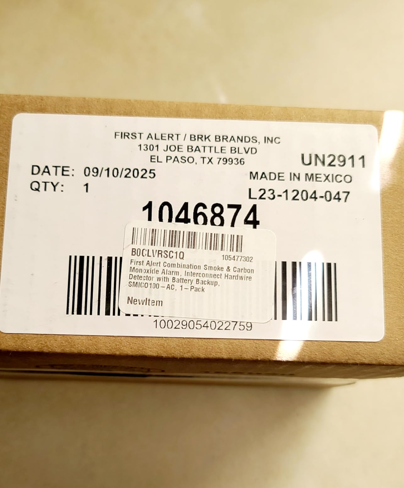 First Alert Hardwire Combination Smoke & Carbon Monoxide Alarm | SMICO100-AC, 9V Battery Backup customer photo 2