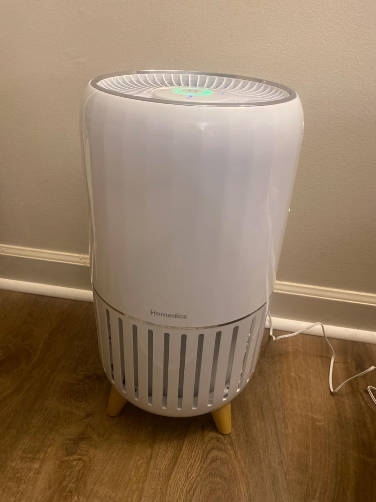 Homedics Smart Air Purifier 4-in-1 Tower for Large Rooms, Up To 1570 sq ft | True HEPA Filtration, UV-C Technology, Activated Carbon Odor Filter, Reduces Bacteria, Virus, VOCs, Wi-Fi and Voice Control customer photo 2