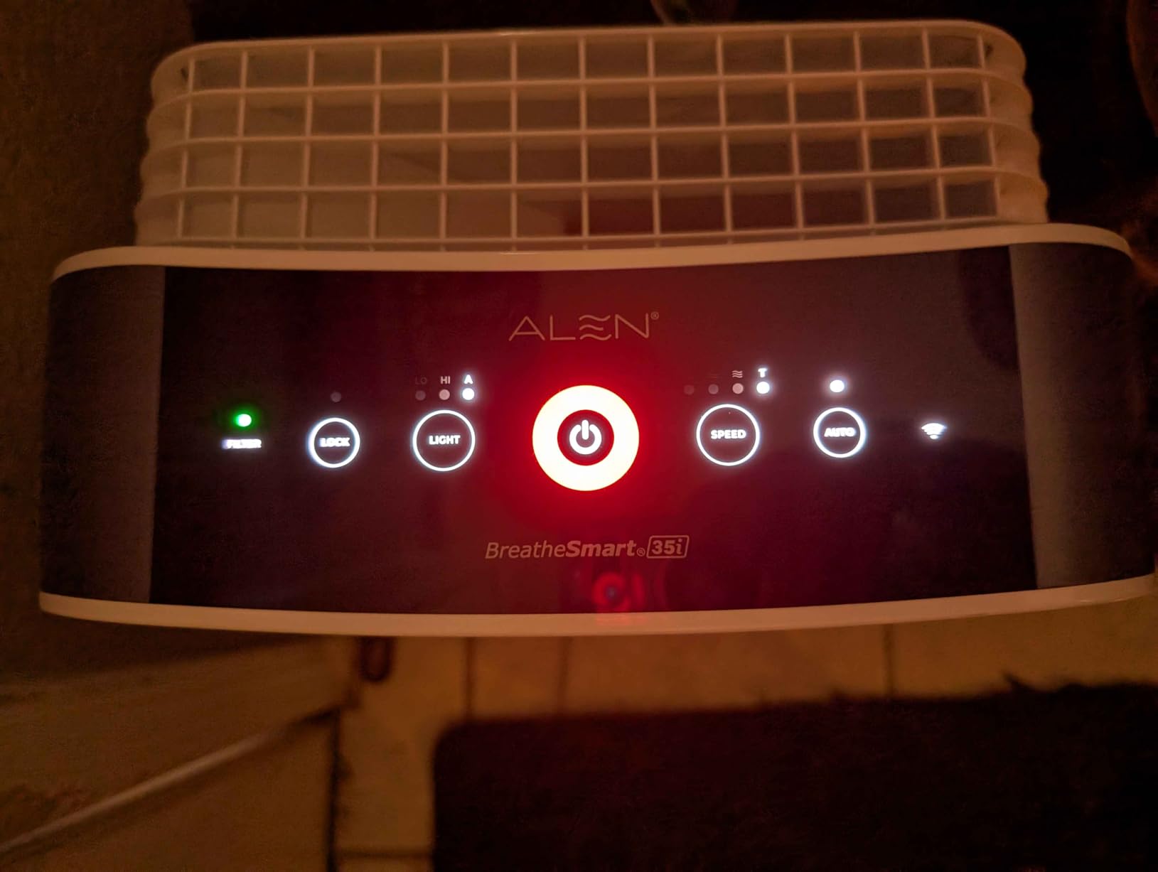 Alen 35i HEPA Air Purifier, Essential Filter, Covers 1,400 Sq Ft | For Allergens, Dust, Viruses, Dander, Pet Fur with True HEPA filter. App to Control & Data customer photo 2