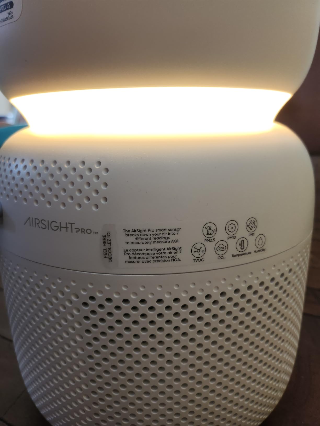 LEVOIT Smart Air Purifier for Home Bedroom, Quiet for a Nursery, Sprout | HEPA Filter, White Noise Sound Machine, Blue Light-Safe Night Light for Better Sleep, AHAM VERIFIDE, 5 Air Quality Monitor customer photo 2