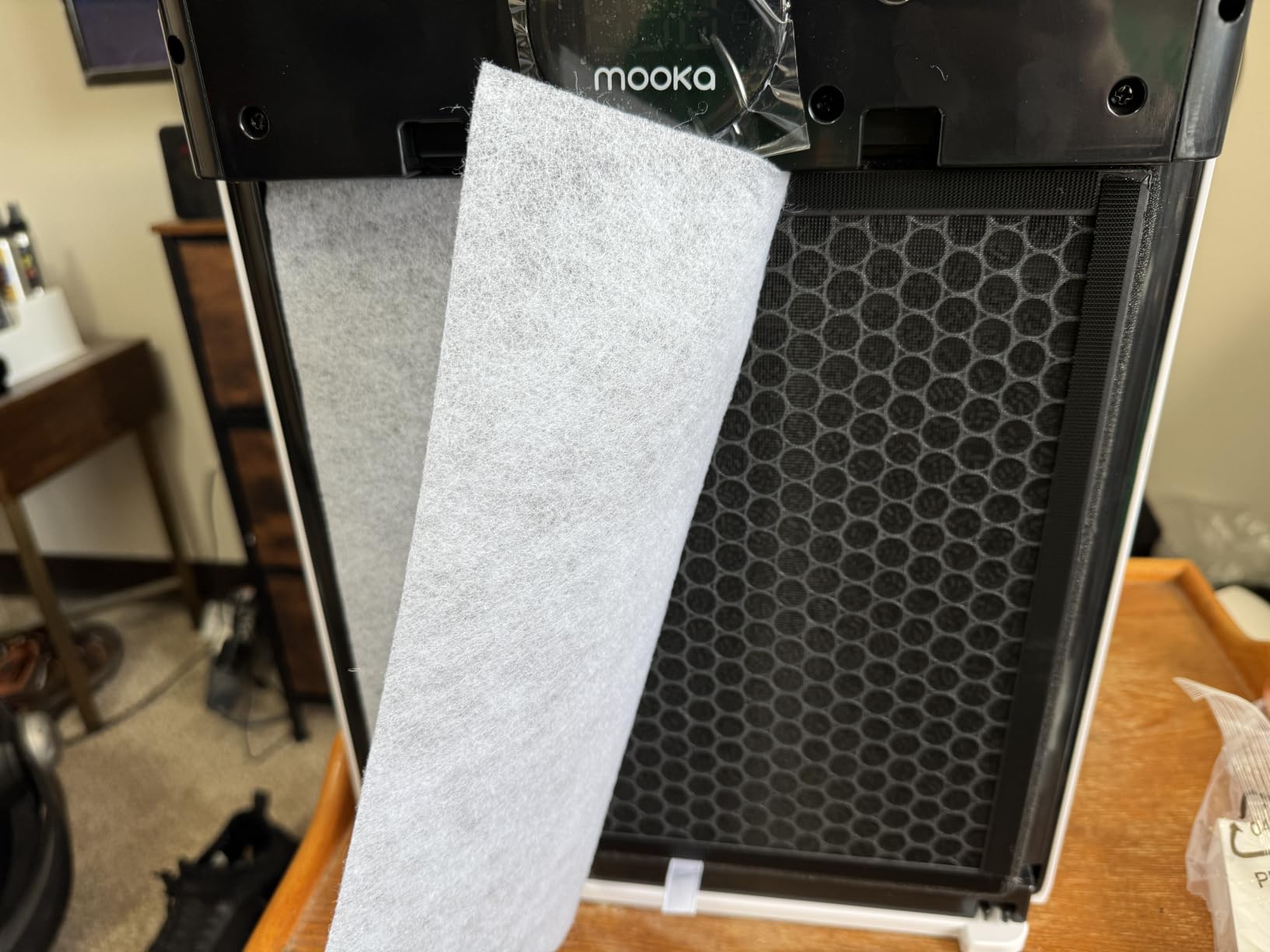 MOOKA Air Purifier for Home Pets Large Room 2200 sq.ft with Washable Filter, PM 2.5 Display Air Quality Sensor Air Cleaner for Bedroom, Dorm Room, Pets, Office PR1 (White) customer photo 2