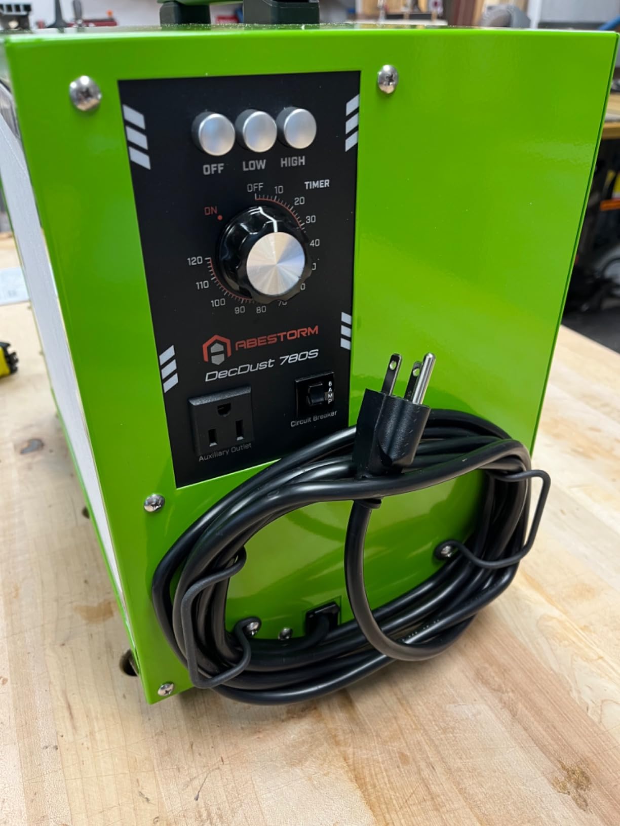 Abestorm Tabletop Dust Collector with Timer for Woodworking Shops, Movable Air Filtration for Garage Projects and Renovations customer photo 2