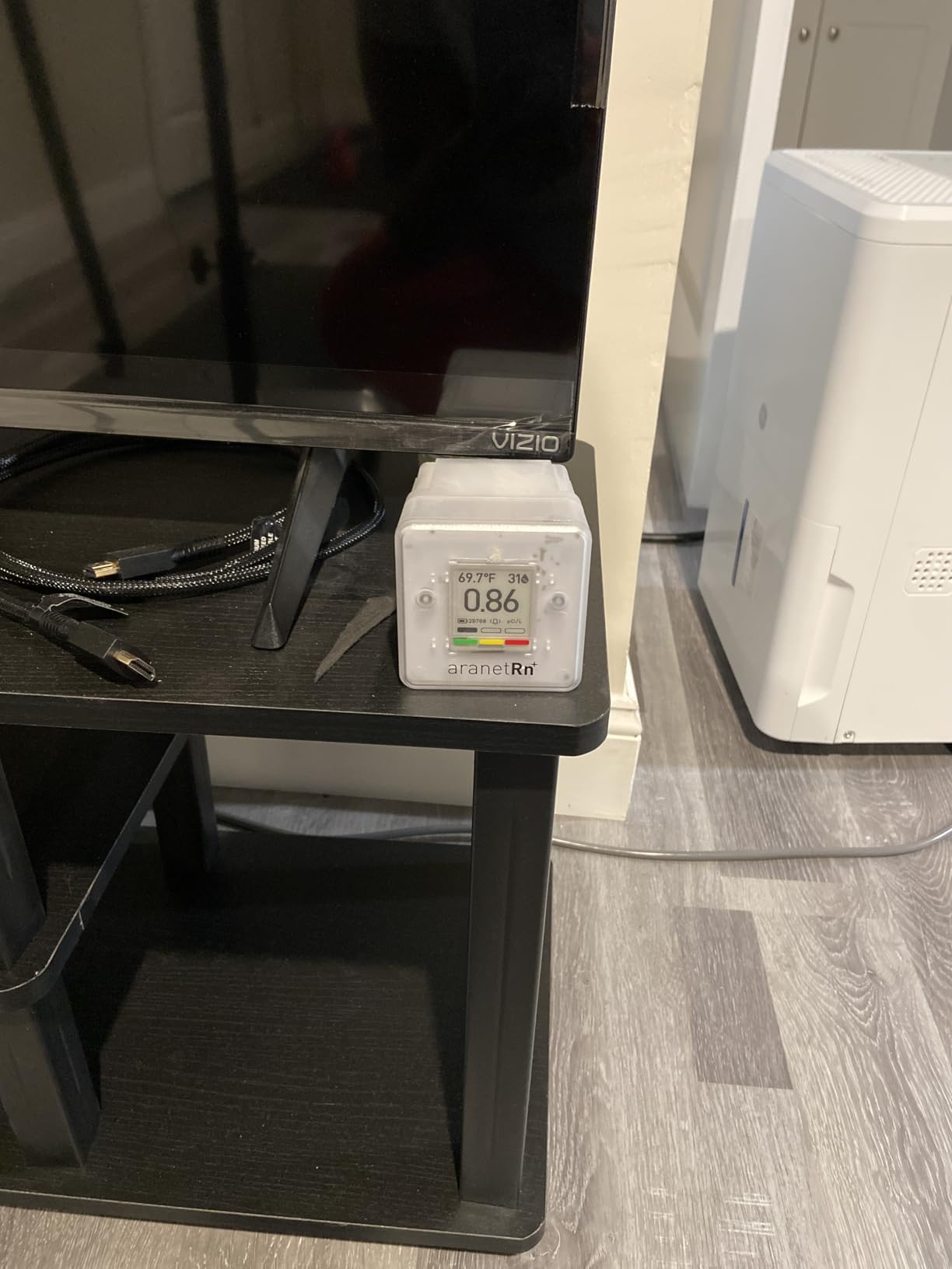 SAF Aranet Radon Detector for Home: 10-Min Measurement, Temperature, Relative Humidity, Pressure, E-Ink Display, 7-Year Battery, Portable with Free App, Bq/m3 & pCi/L Selectable customer photo 1