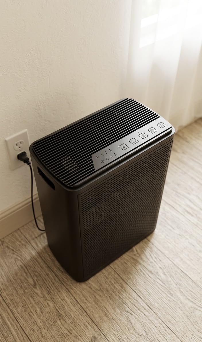 YARIKI Air Purifiers for Home Pets Covers Up to 1500 Sq Ft, H13 Hepa Filter with Washable Pre-Filter, Pet Hair Dander Smoke Air Cleaner, 22 dB Quiet Sleep for Living Room Bedroom Kitchen, P280 (White) customer photo 1