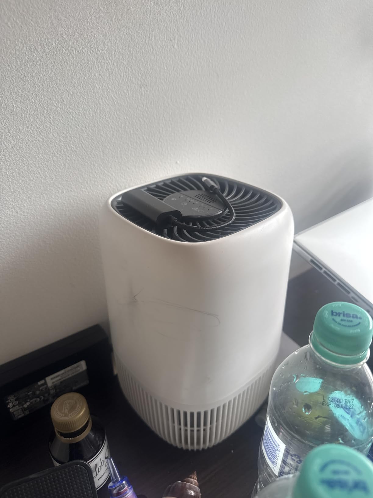 VOOPNU Air Purifiers for Bedroom, High Efficiency Filter, 1076 Ft², Black | for Pet Hair Odors Pollen Smoke, with 3 Speeds Timer Aroma 22dB Quiet 360°Intake, Compact Air Cleaner for Home Dorm Room customer photo 2