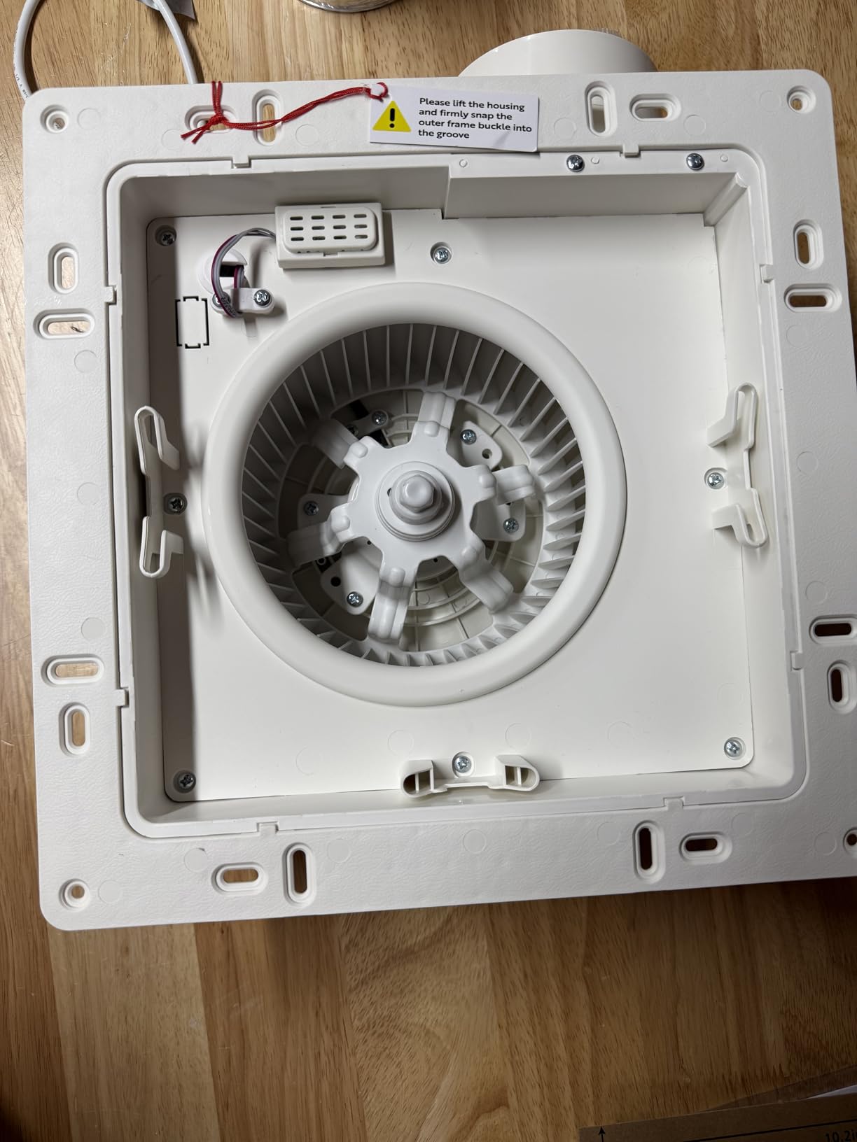 VIVOHOME EC Motor Bathroom Exhaust Fan with Humidity Sensor (160-110-50CFM) | Energy-Saving AutoFlow,10.2-inch Ceiling Retrofit Bath Fan, No Attic Access Needed(Install Kit, 4-in Duct Included) customer photo 1