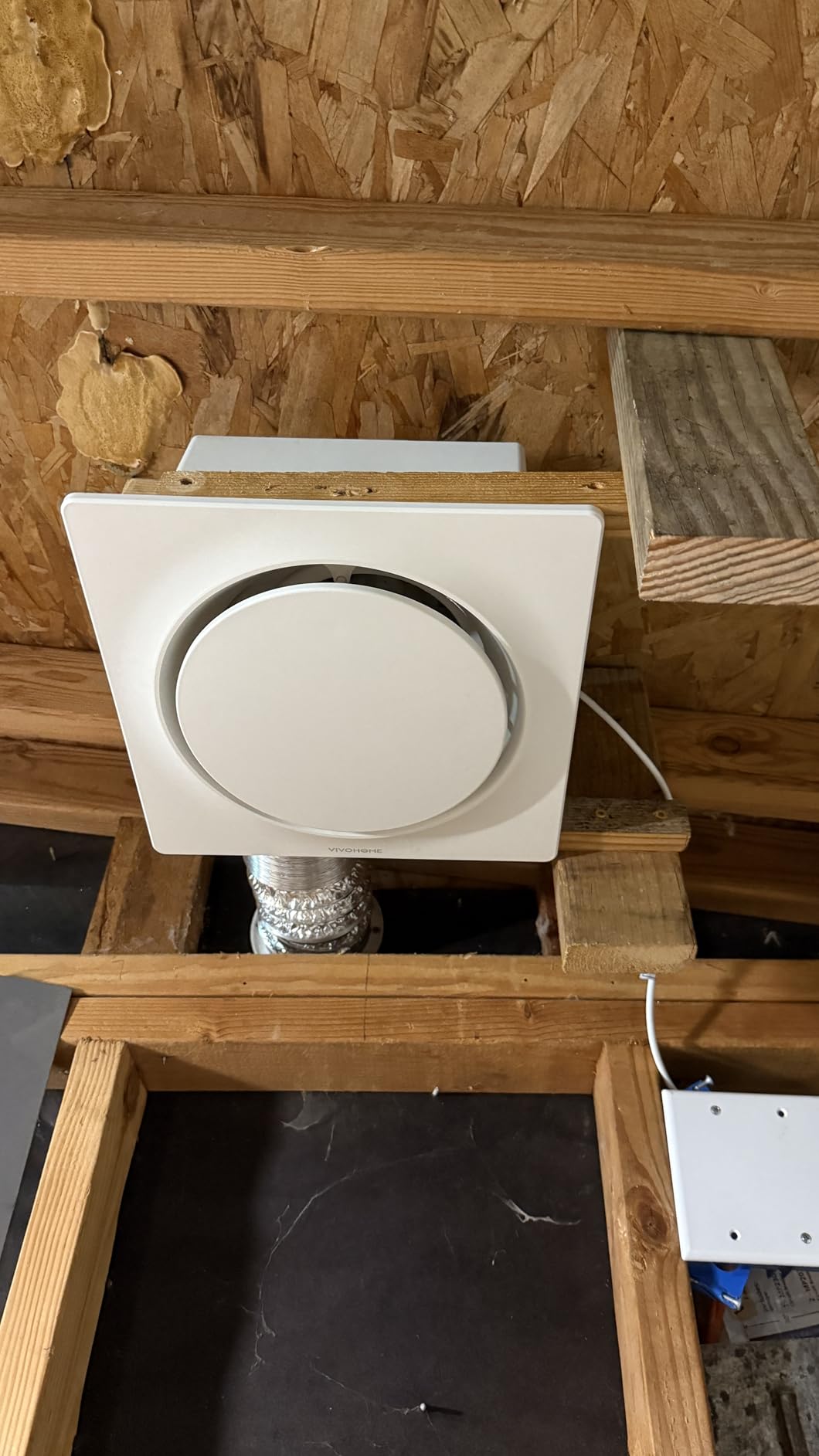 VIVOHOME EC Motor Bathroom Exhaust Fan with Humidity Sensor (160-110-50CFM) | Energy-Saving AutoFlow,10.2-inch Ceiling Retrofit Bath Fan, No Attic Access Needed(Install Kit, 4-in Duct Included) customer photo 2