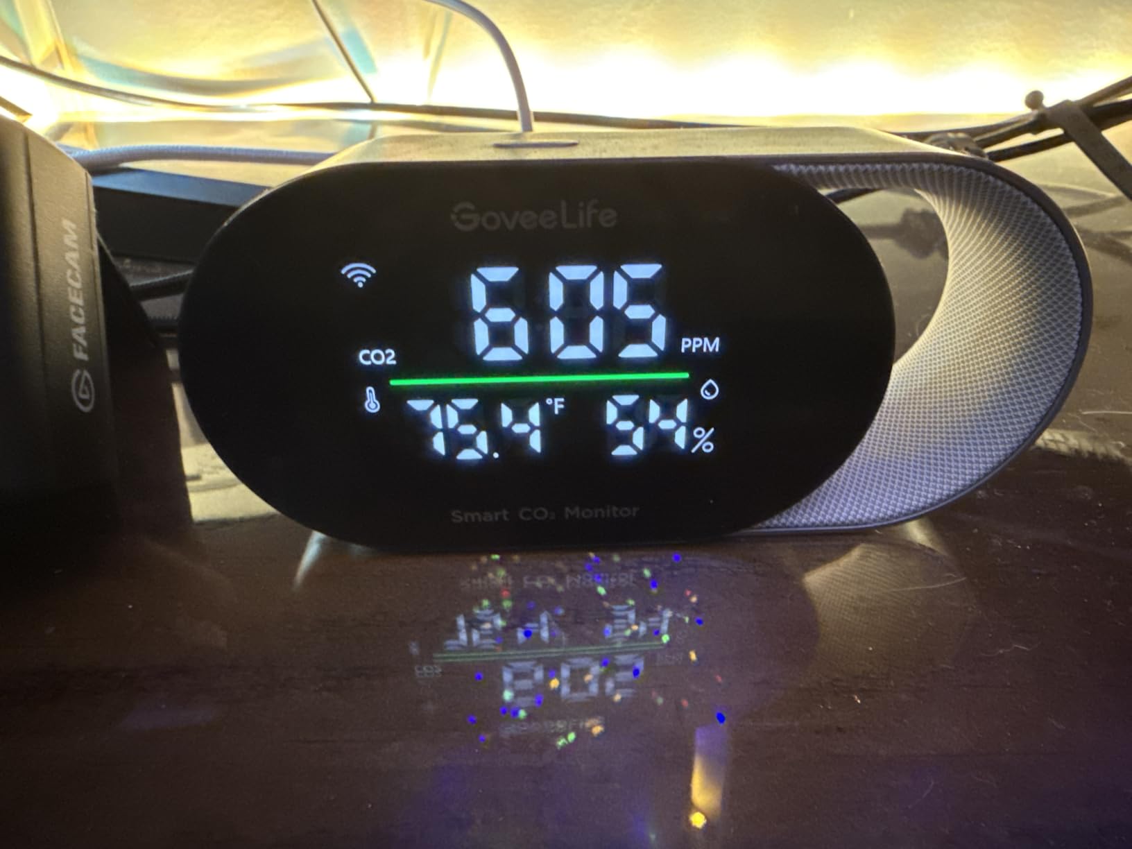 GoveeLife Smart Air Quality Monitor CO2 Detector H5140, Display & Alarm | Indoor temperature humidity sensors, real-time sleep quality & energy efficiency customer photo 2