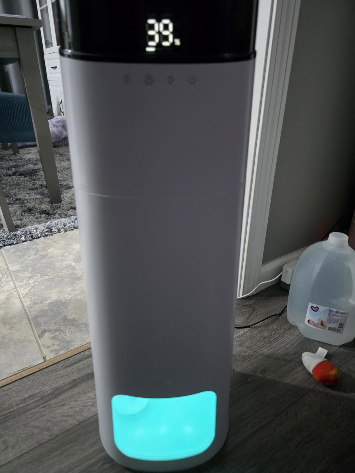DREO 16L Smart Humidifier Large Room 1000 ft², 130H Runtime, 30dB, Top Fill, Auto Mode, Remote/Touch/Voice & APP Control, Clean Tank Technology, RGB Light, Cool Mist Humidifiers 755S for Bedroom, White customer photo 2