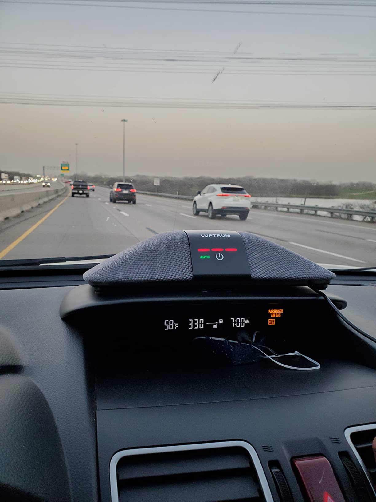 Car Portable Air Purifier with H13 True HEPA Filter for Exhaust Fumes & VOC | Smoke, Odors, and Bacteria, 99.9% Removal to 0.1 Microns - Portable H13 HEPA Air Purifier for Car Traveling Bedroom (Black) customer photo 1