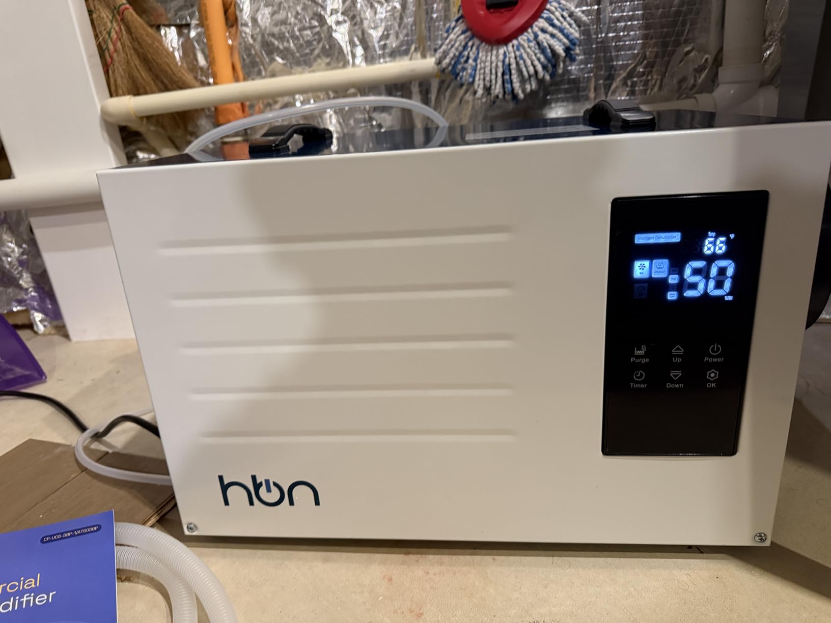HBN Crawl space Dehumidifier 125 Pints with Pump and Drain Hose, Industrial Dehumidifier for Basement and Commercial up to 5900 Sq. Ft, Large Capacity, Built-in 24-Hour Timer customer photo 1