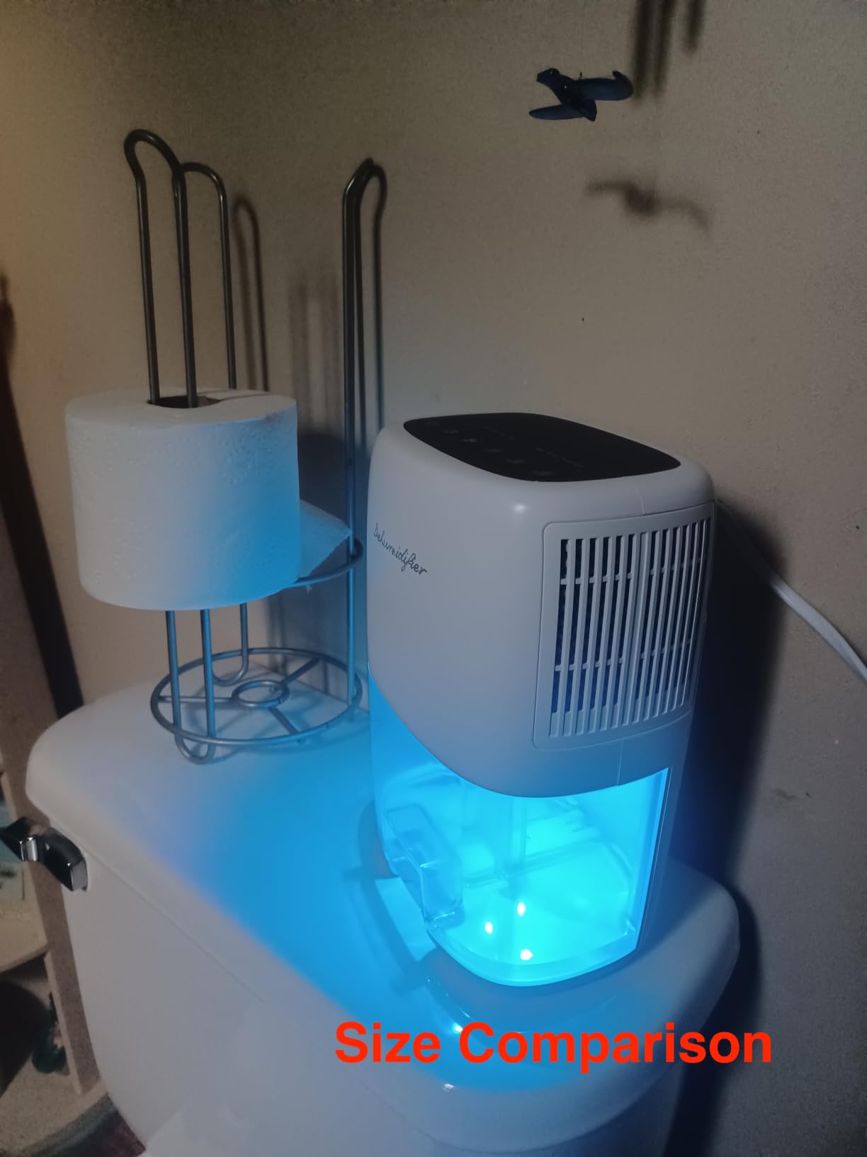 Small Dehumidifier for Home 44OZ Quiet with Auto Off & Defrost 5 Timers 3 modes 10 Color Lights 3 Brightness 260 Sq.ft Portable Dehumidifiers for Basement Bedroom Bathroom RV Closet customer photo 1